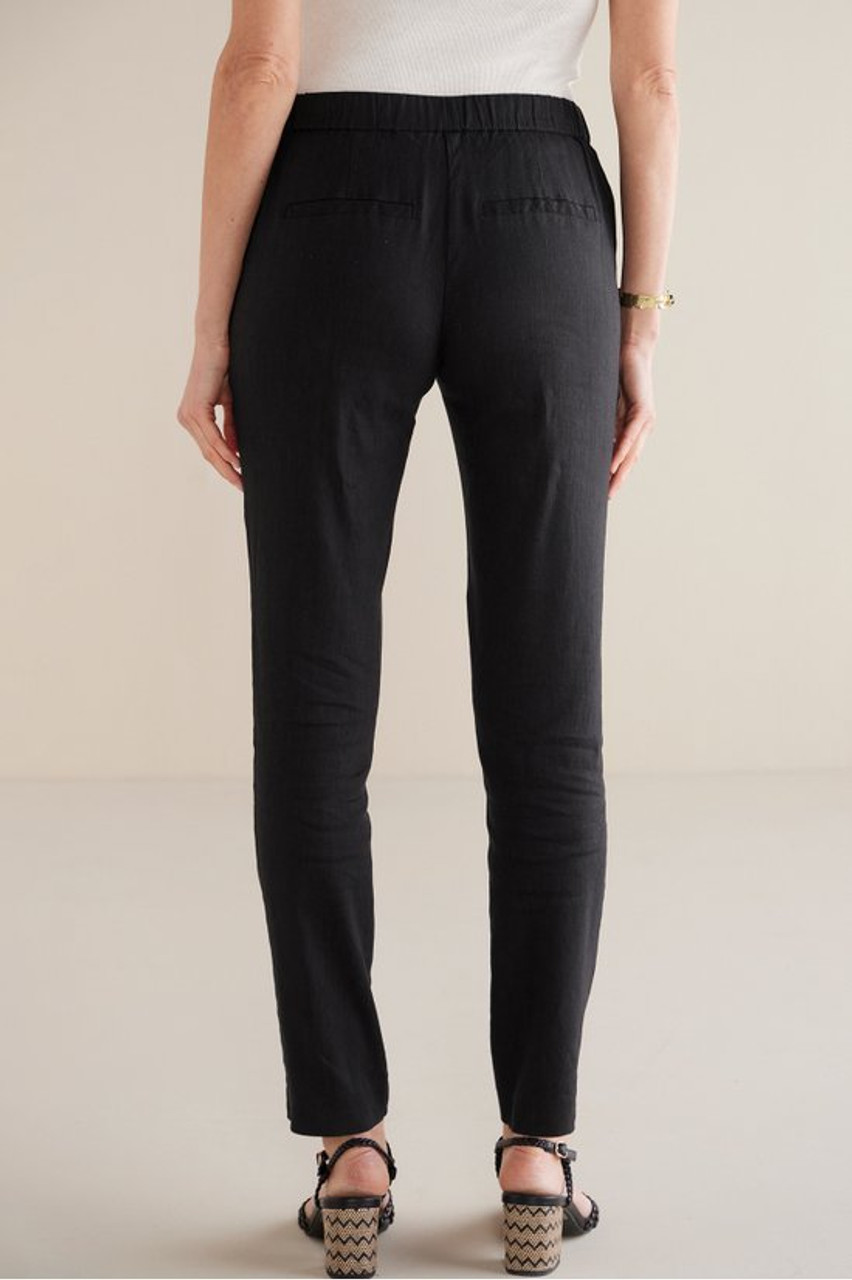 Isla Stretch Linen Slim Leg Pants