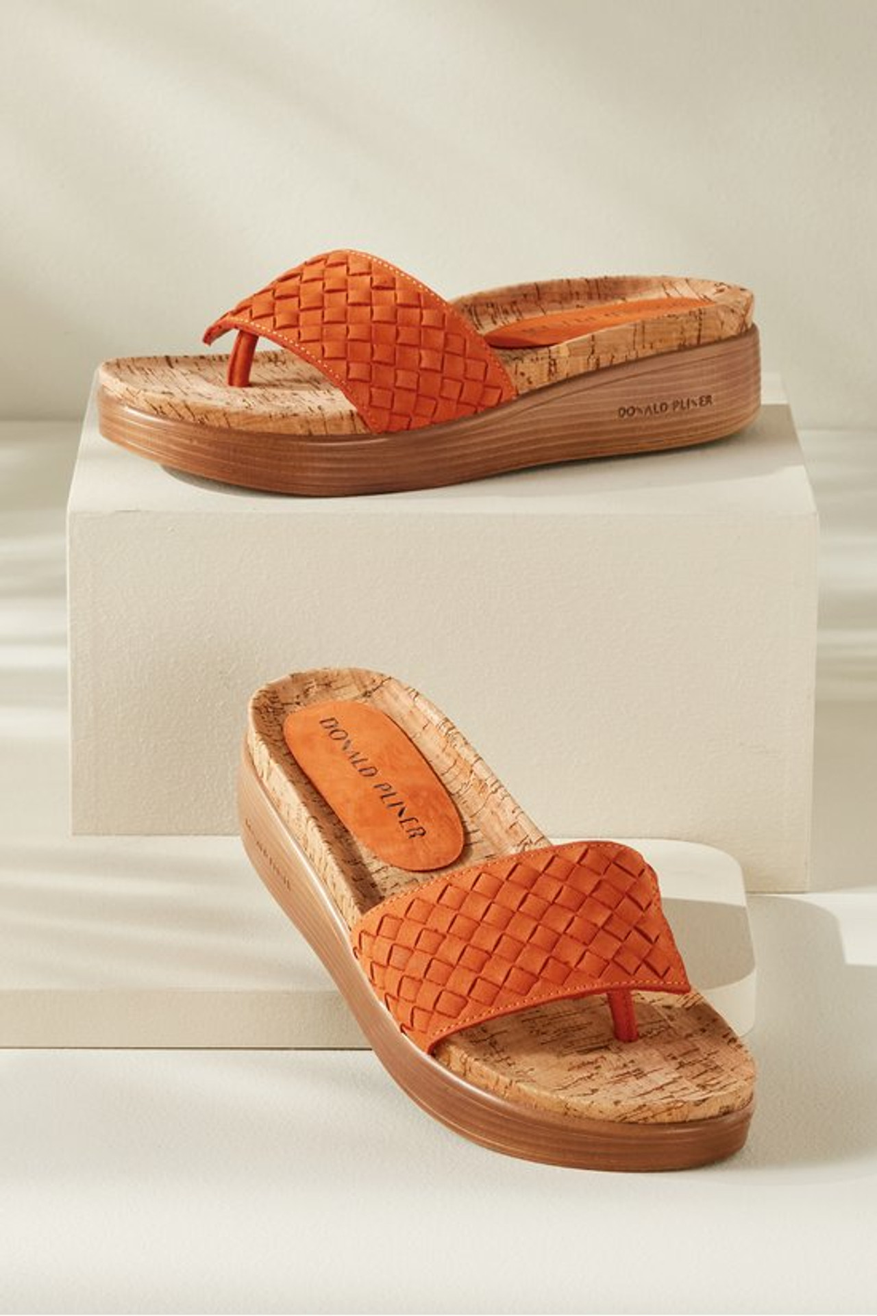 Donald Pliner Fifi Woven Platform Slide