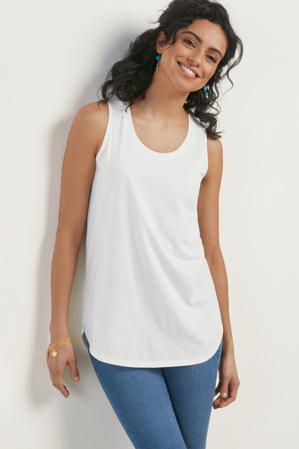 SoftEssential™ Supima® Isabel Sleeveless Tunic