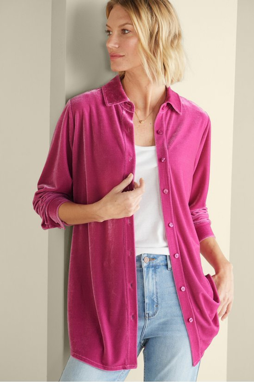 Velvet Boyfriend Tunic Shirt1479