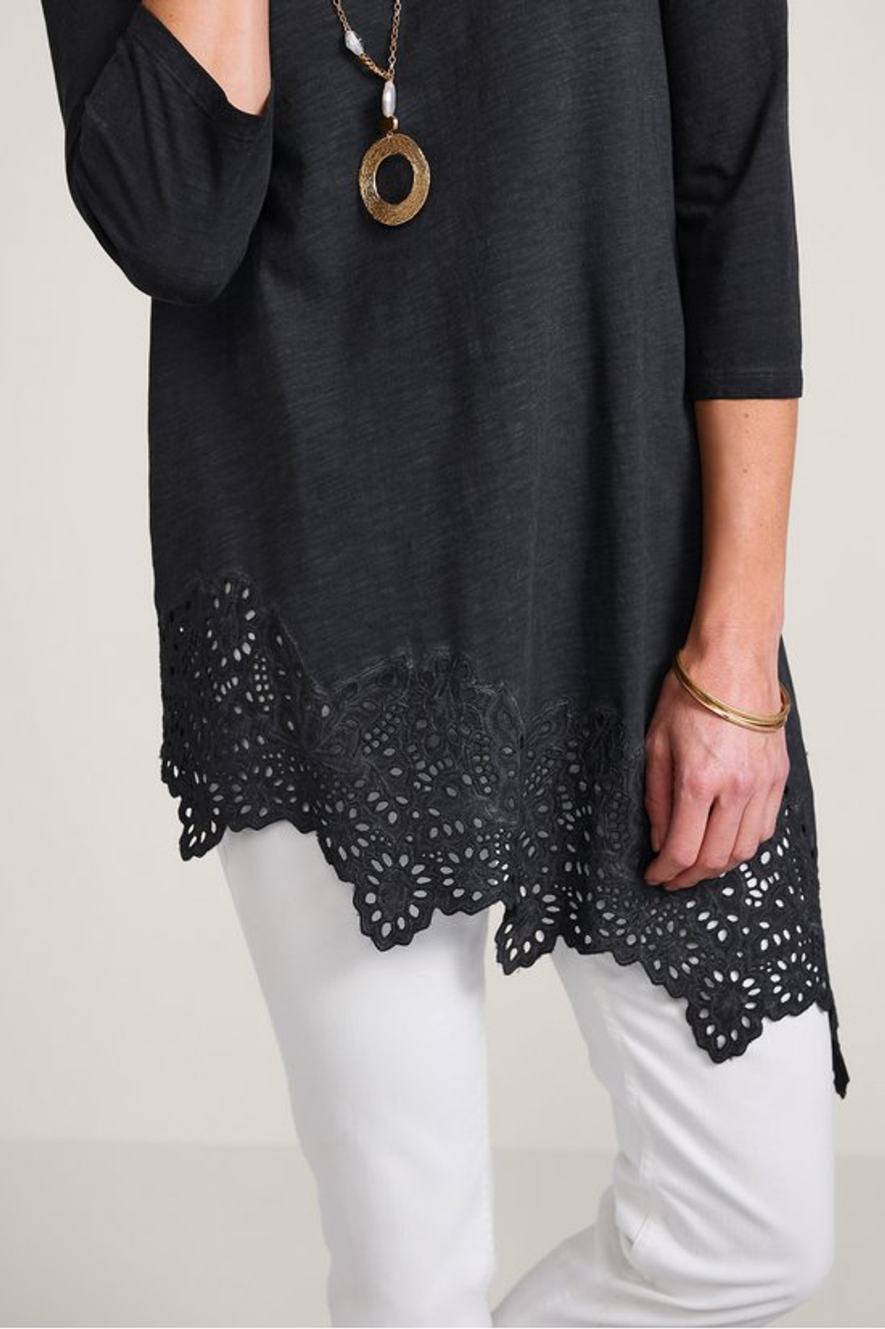 Ayesha Lace Trim Tunic