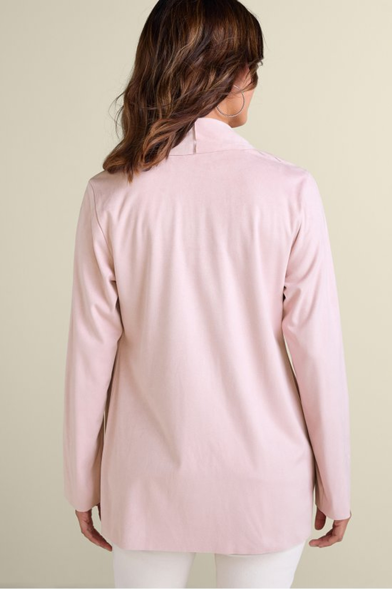 Shape Drape Faux Suede Jacket