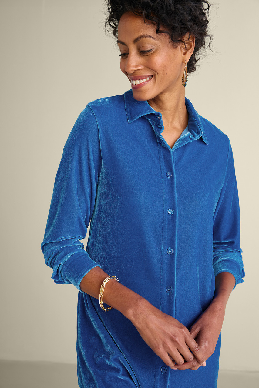 Velvet Boyfriend Tunic Shirt1479