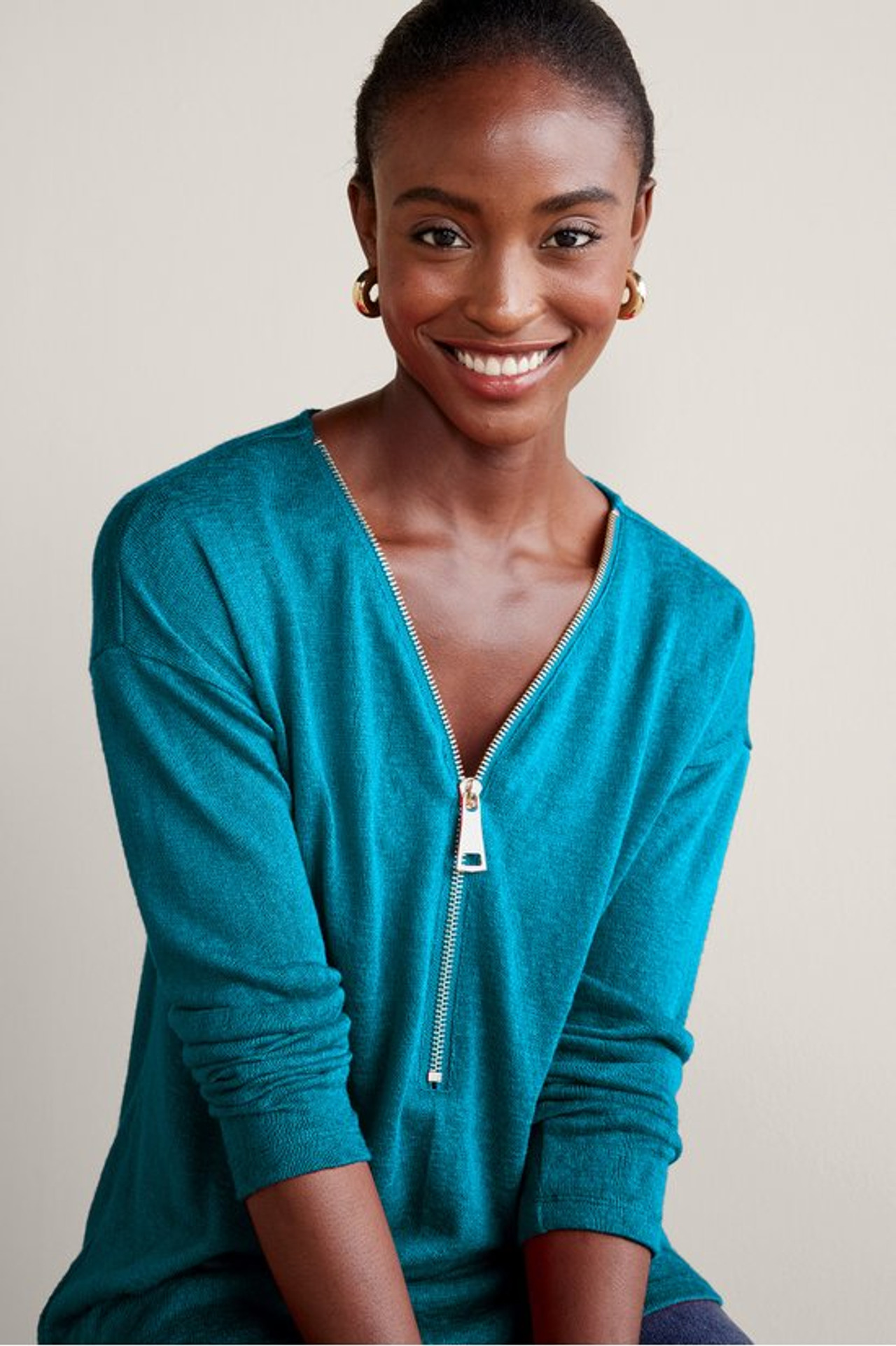 Valentina Zip Sweater   2216