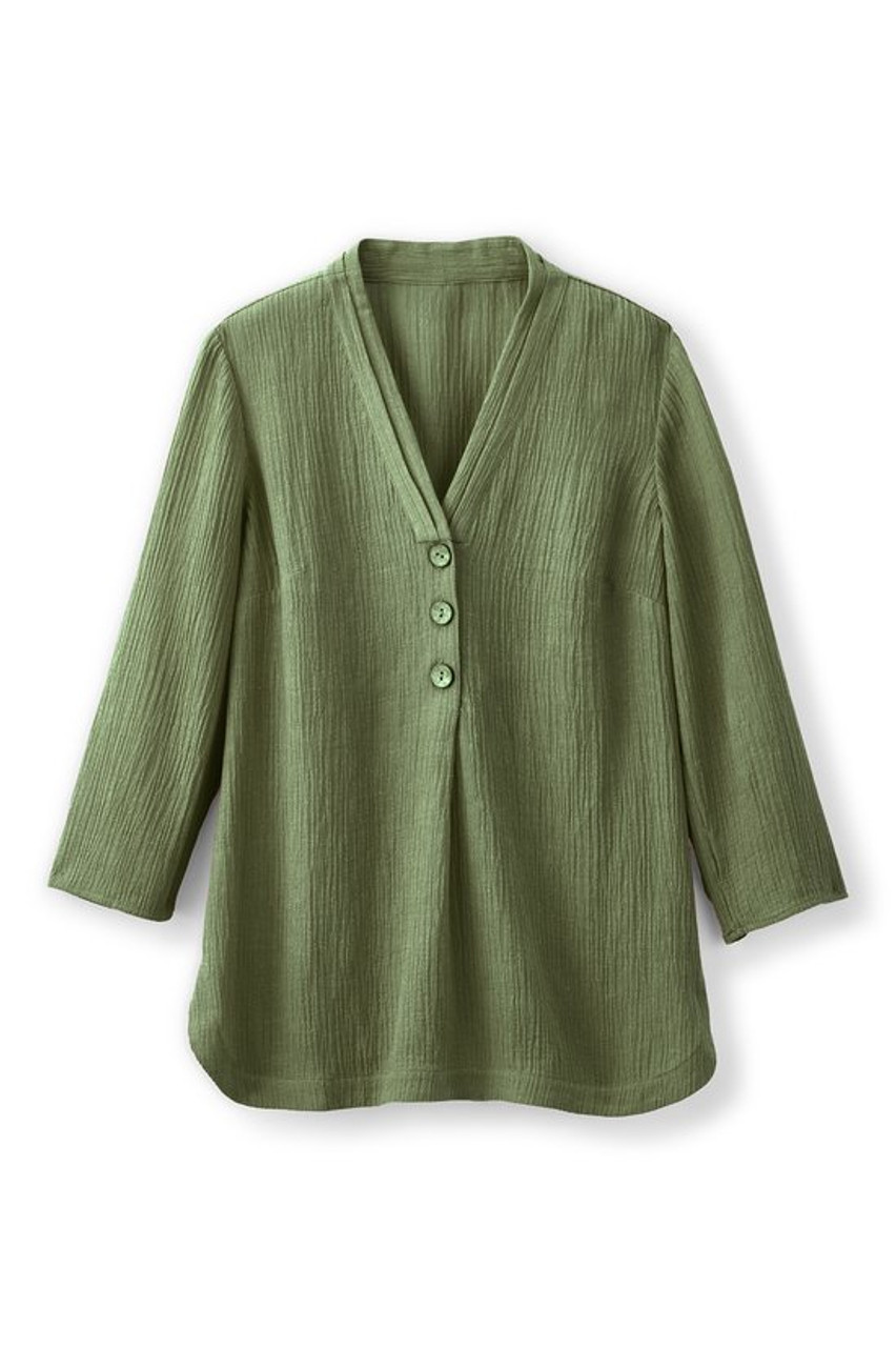 Oceo Gauze Button Tunic