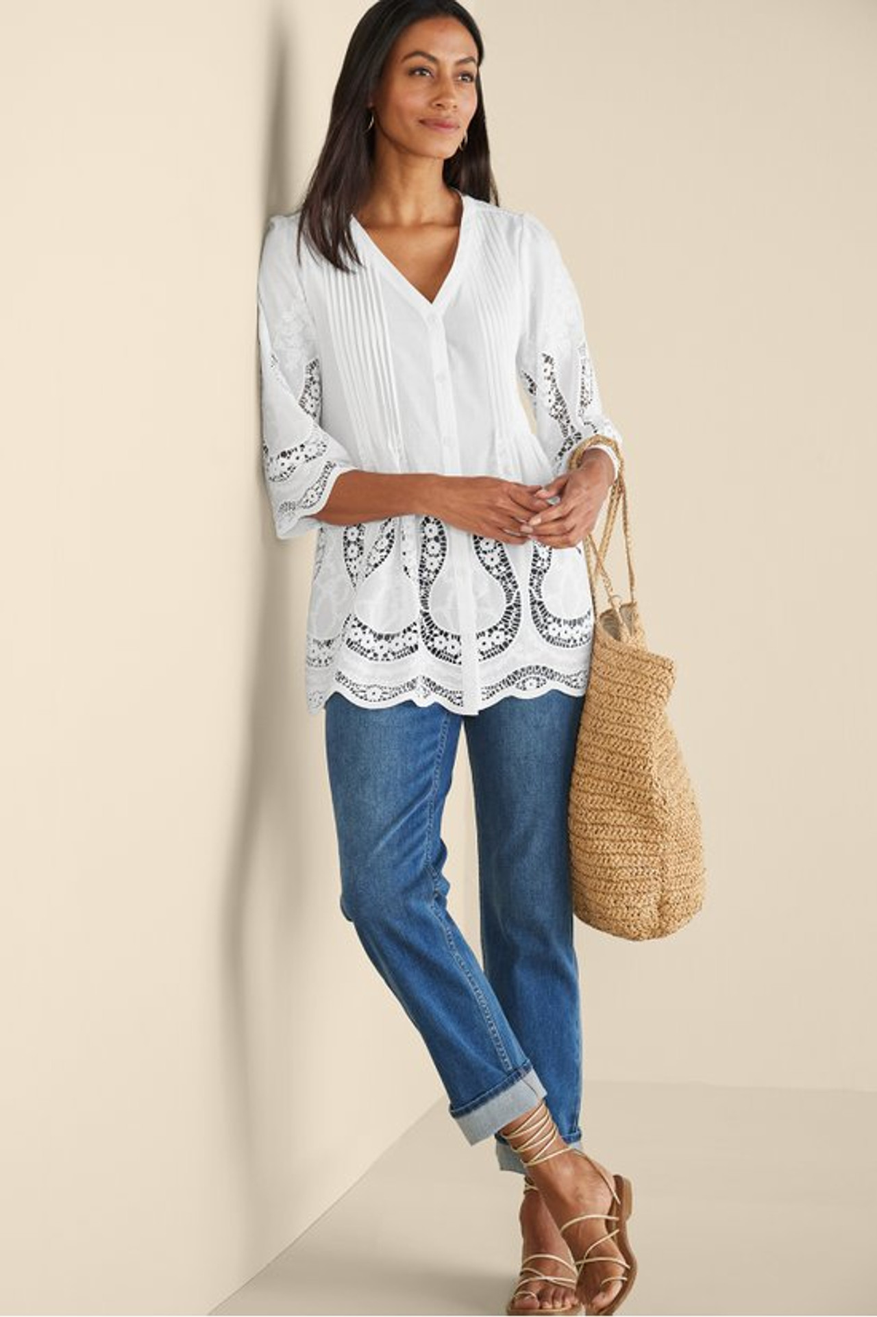 Trella Eyelet Top1203