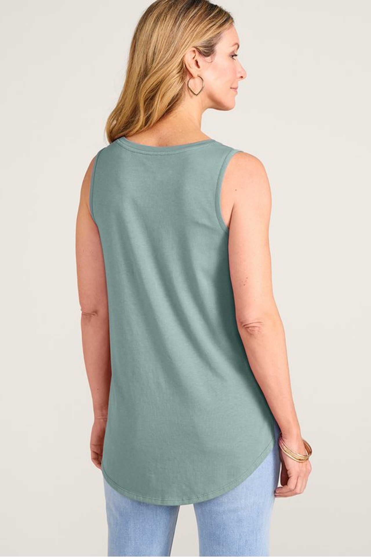 SoftEssential™ Supima® Isabel Sleeveless Tunic