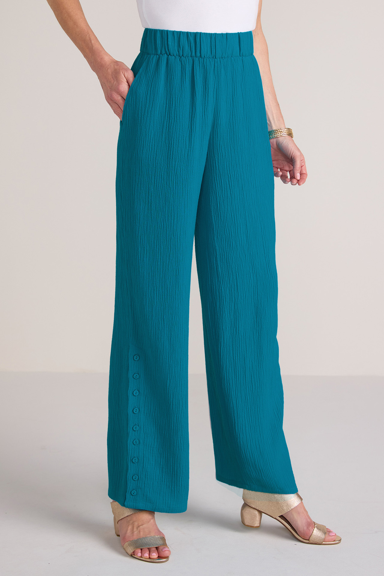 Oceo Gauze Wide-Leg Pants1474