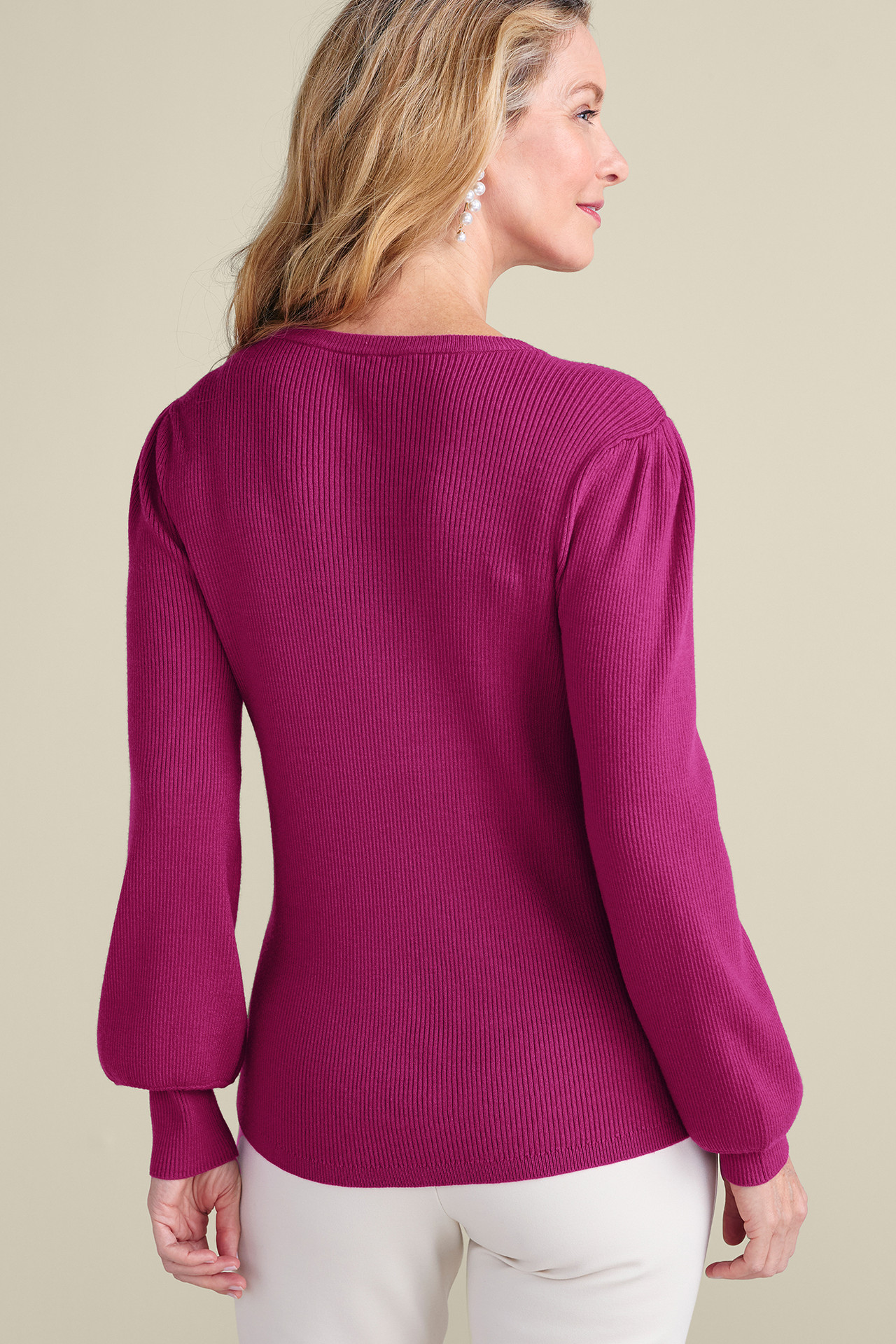 Tyla Button Shoulder Sweater