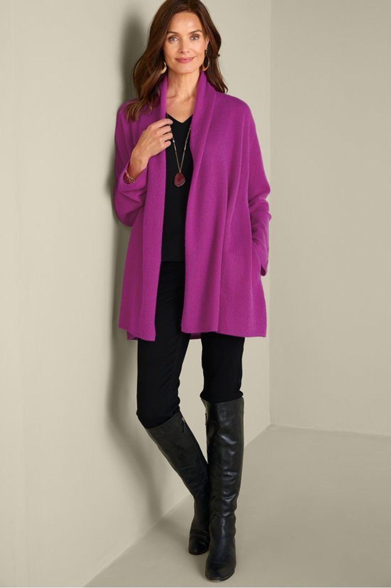 Izzy Cashmere Long Cardigan