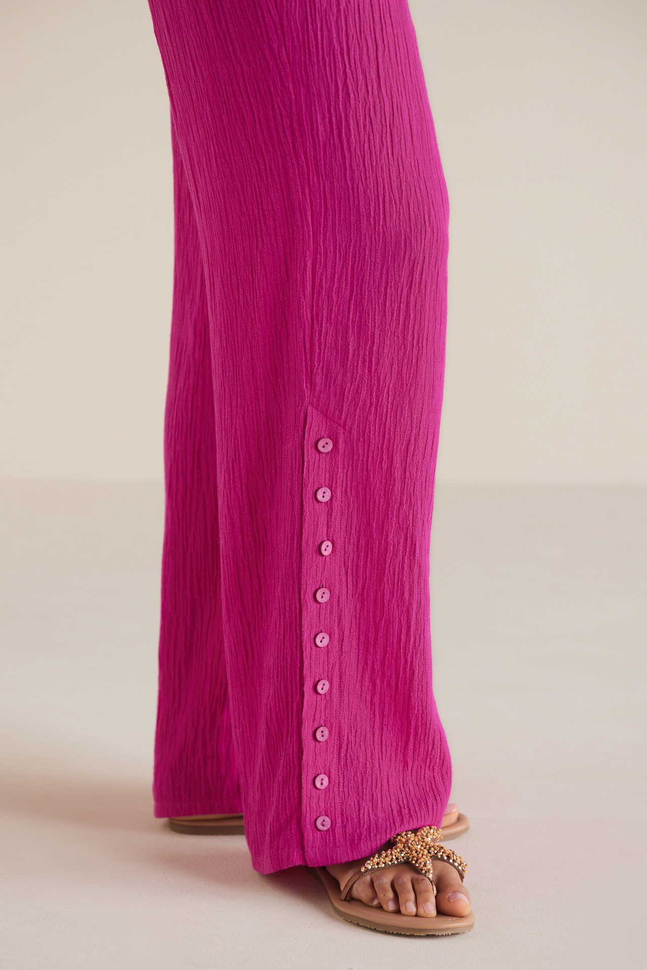 Oceo Gauze Wide-Leg Pants1474