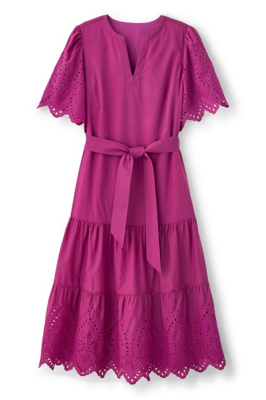 Verena Eyelet Midi Dress