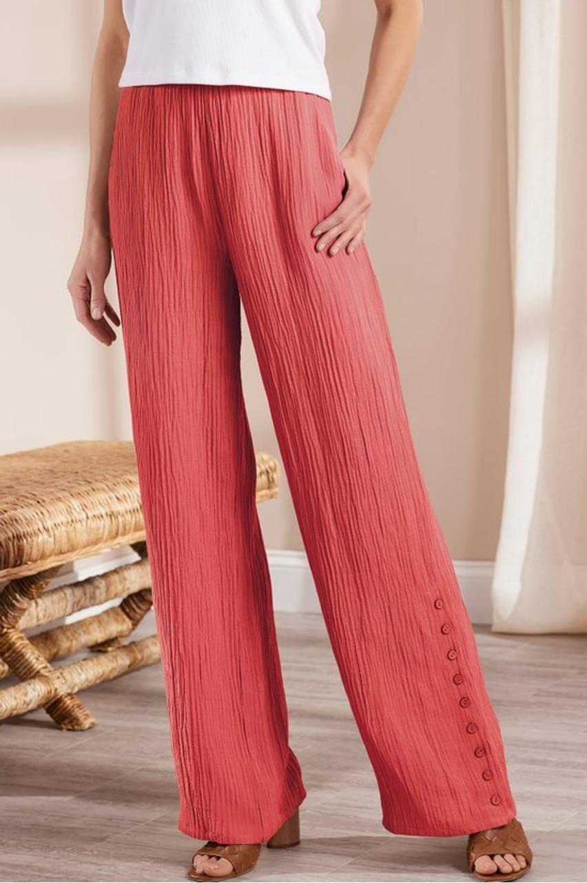 Oceo Gauze Wide-Leg Pants1474