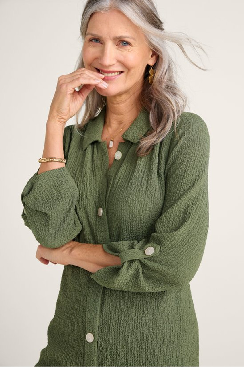 Padma Textured Button Tunic