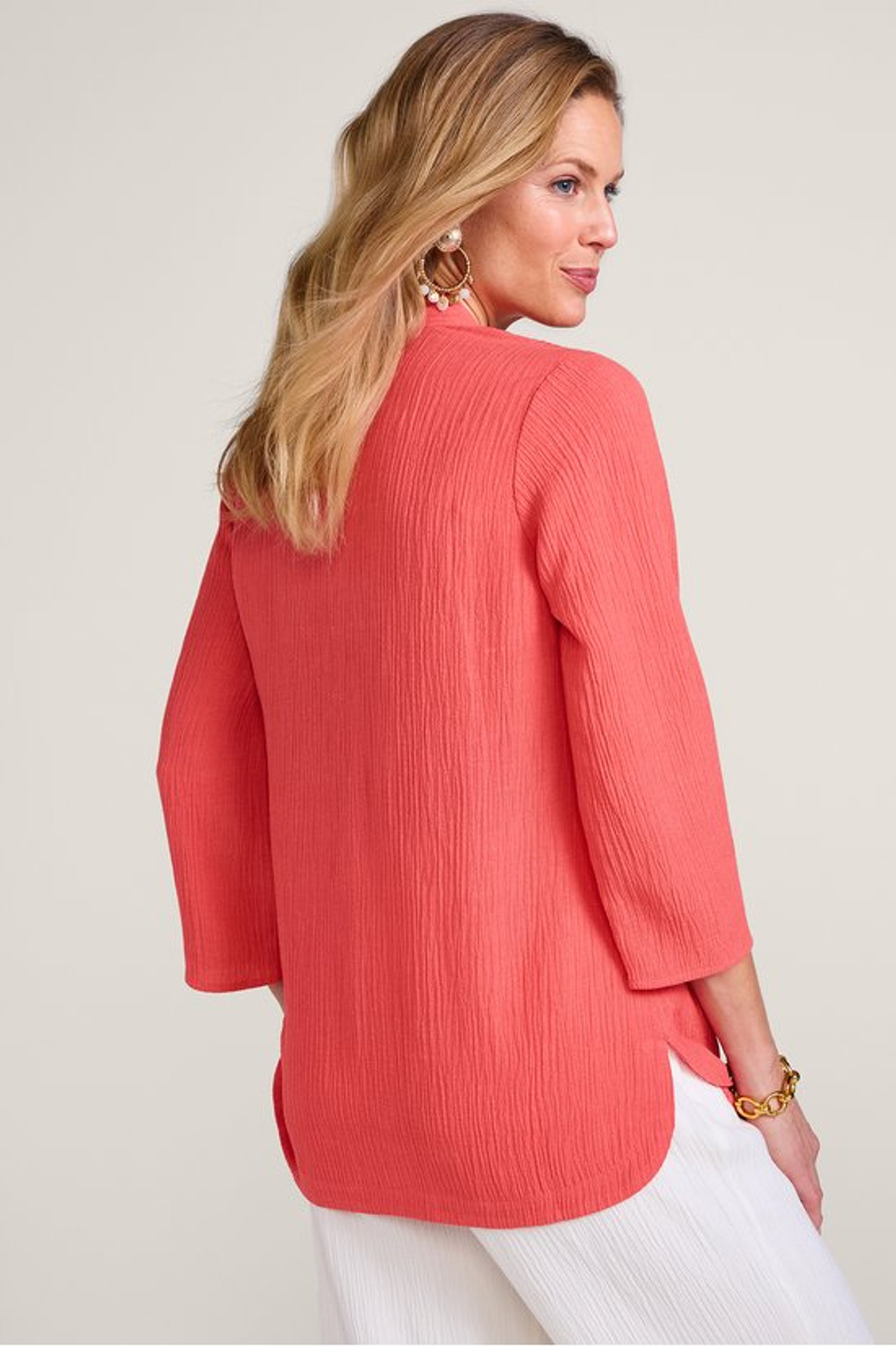 Oceo Gauze Button Tunic