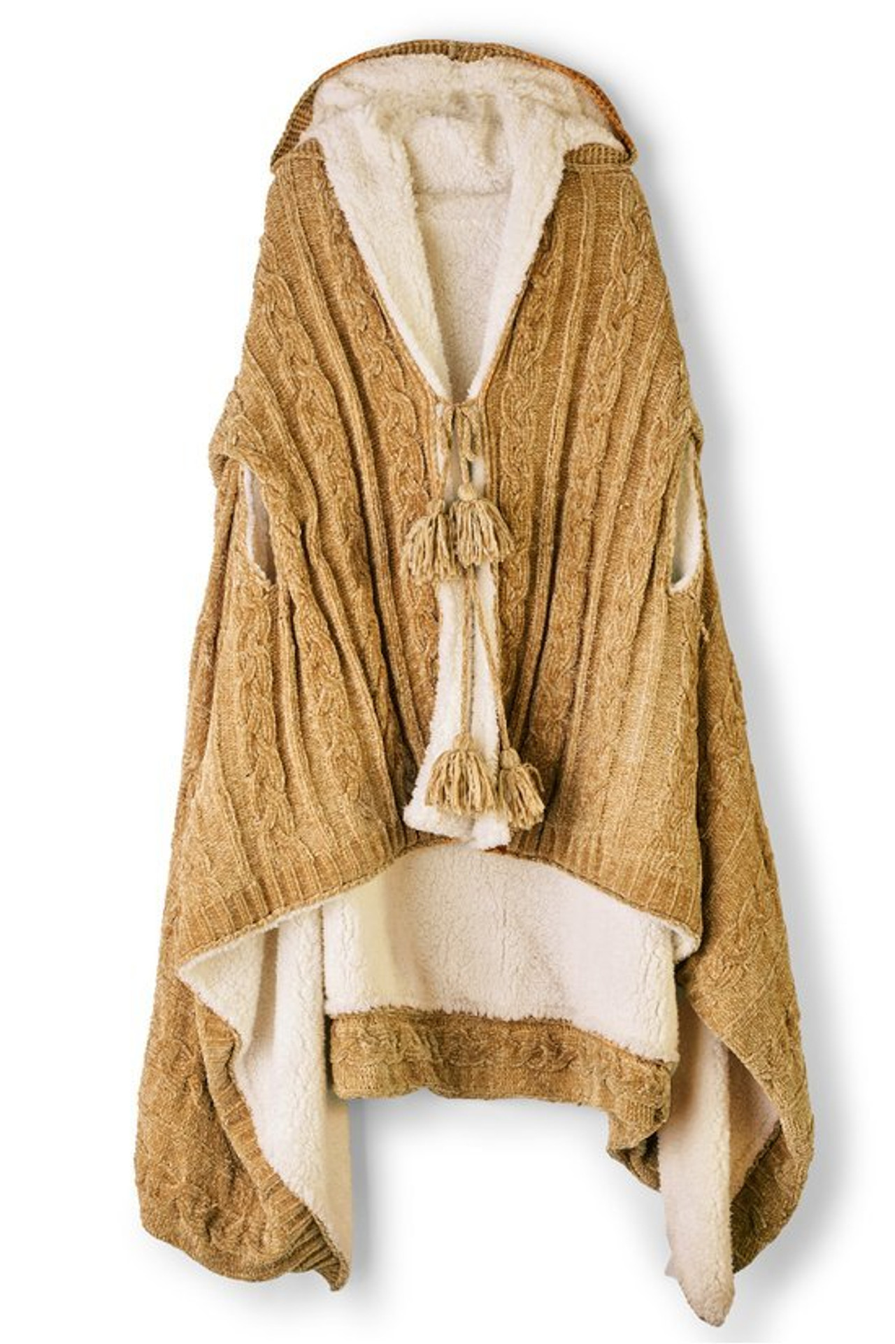 Chenille Sherpa Wearable Throw