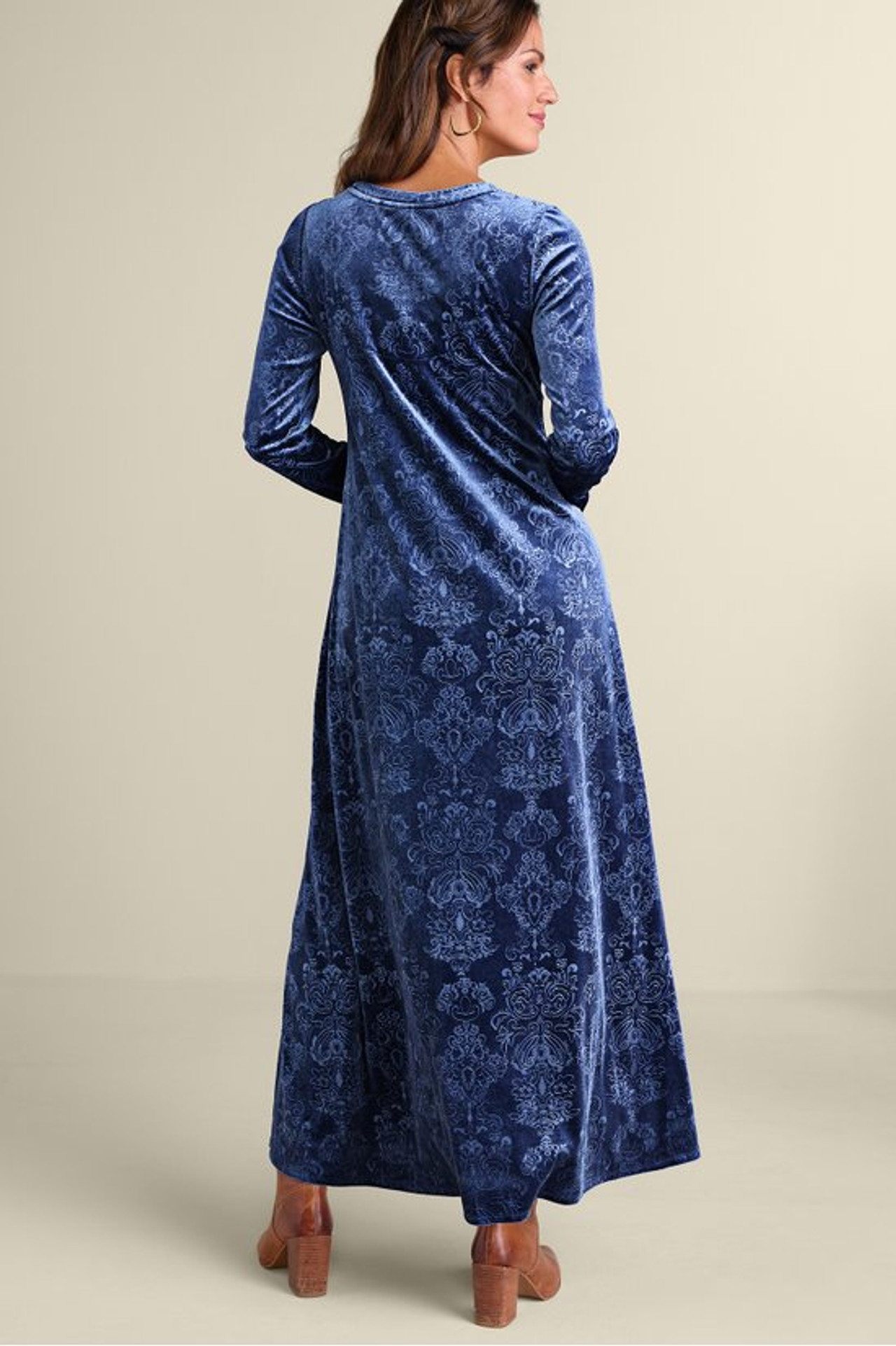 Santiago Embossed Velvet Dress