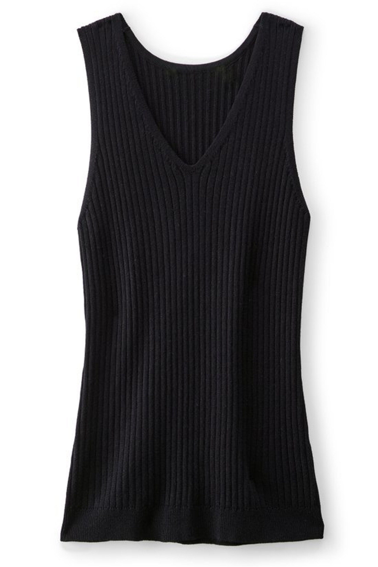 SoftEssential™ Ribbed Sweater Tank   2242
