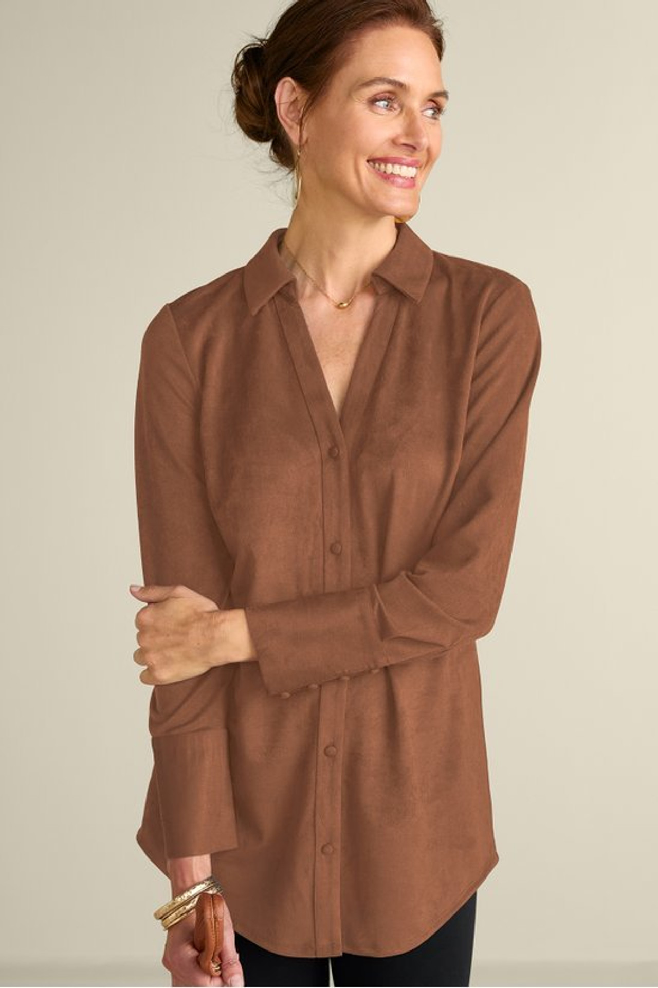 Vida Faux Suede Tunic