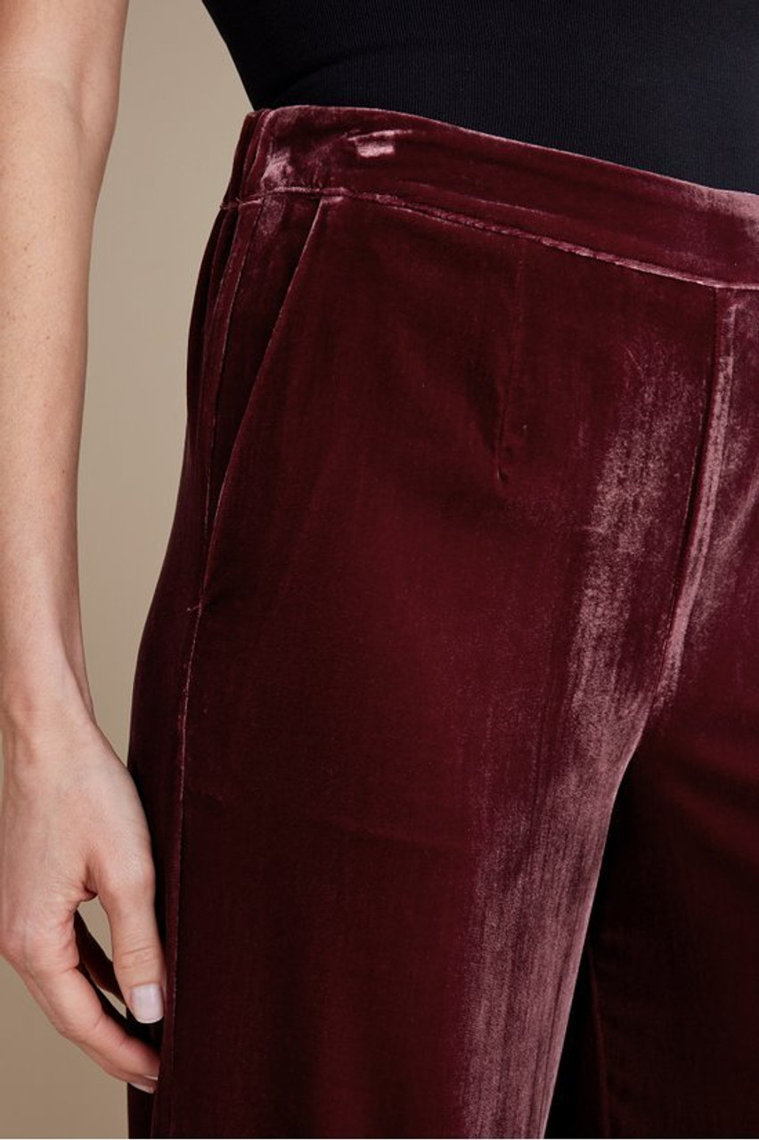 Aria Velvet Wide Leg Pants
