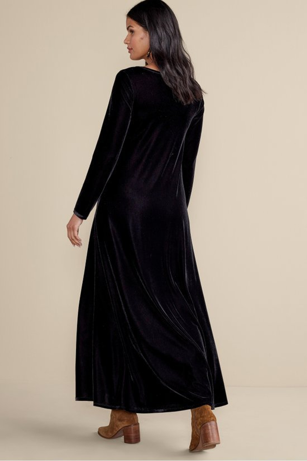 Santiago Stretch Velvet Dress1562