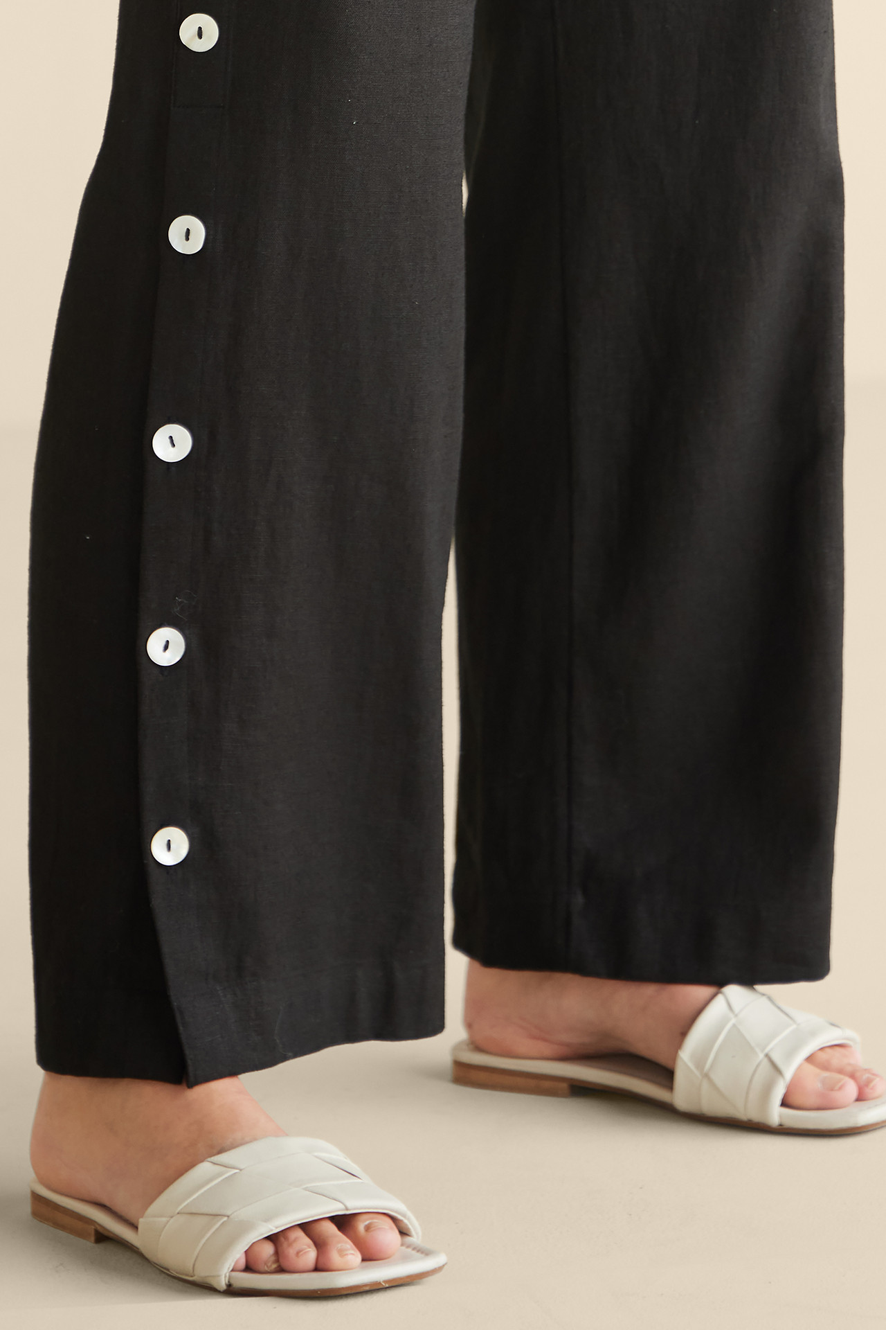 Sonoma Linen Blend Wide Leg Pants