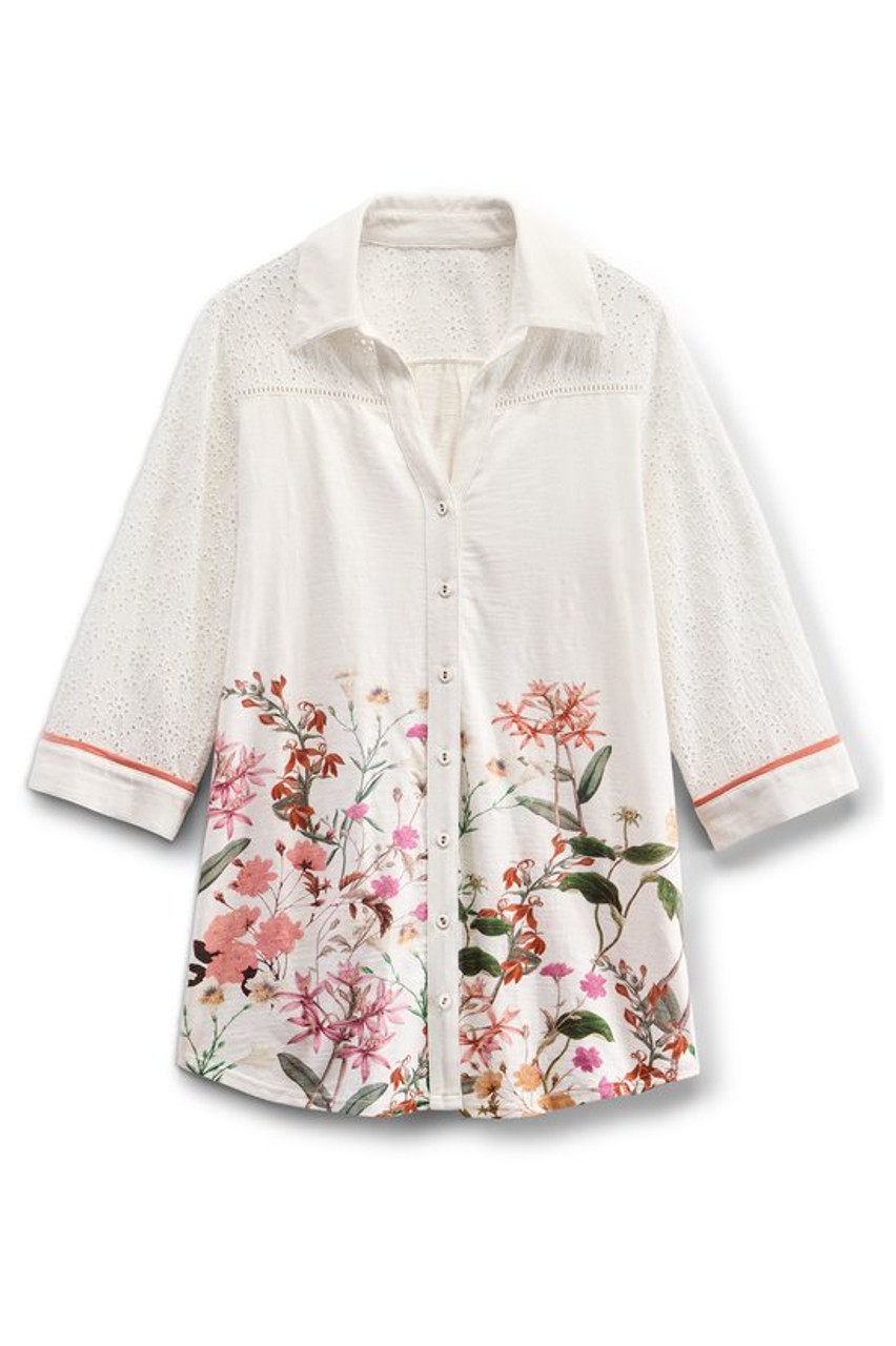 Colleen Printed Tunic Big Shirt