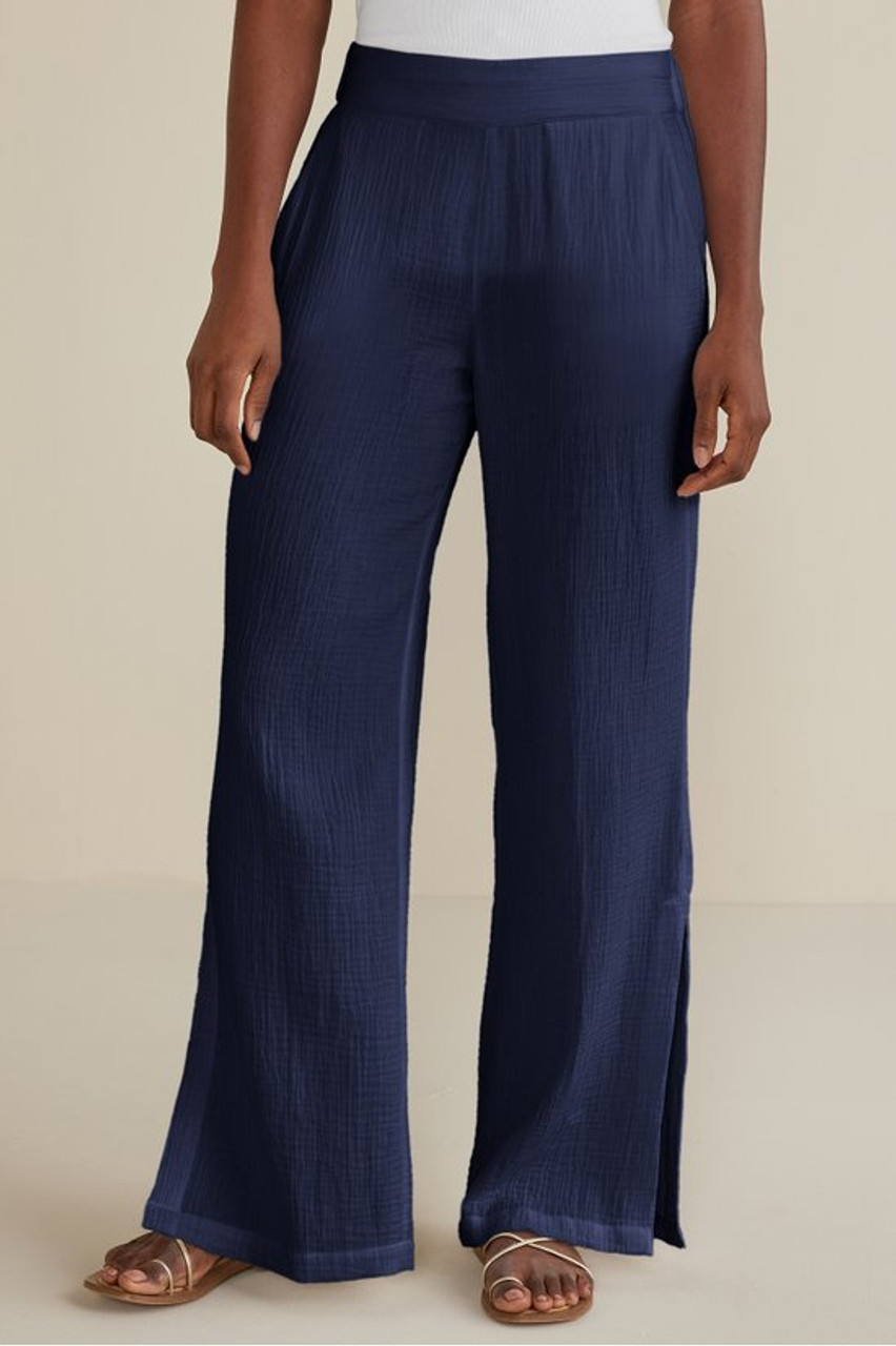 Khulani Wide Leg Gauze Pants