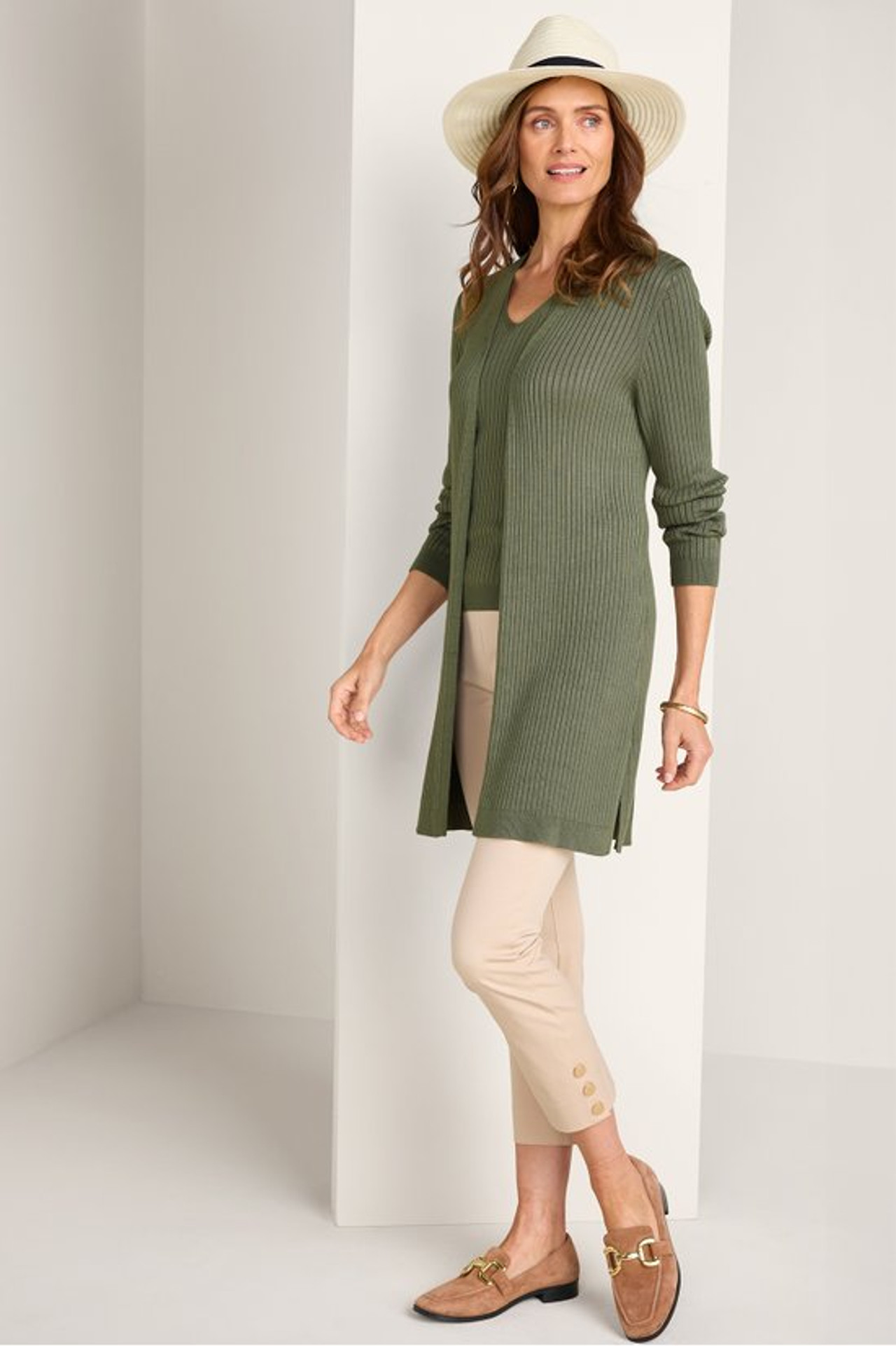 SoftEssential™ Ribbed Long Cardi1483