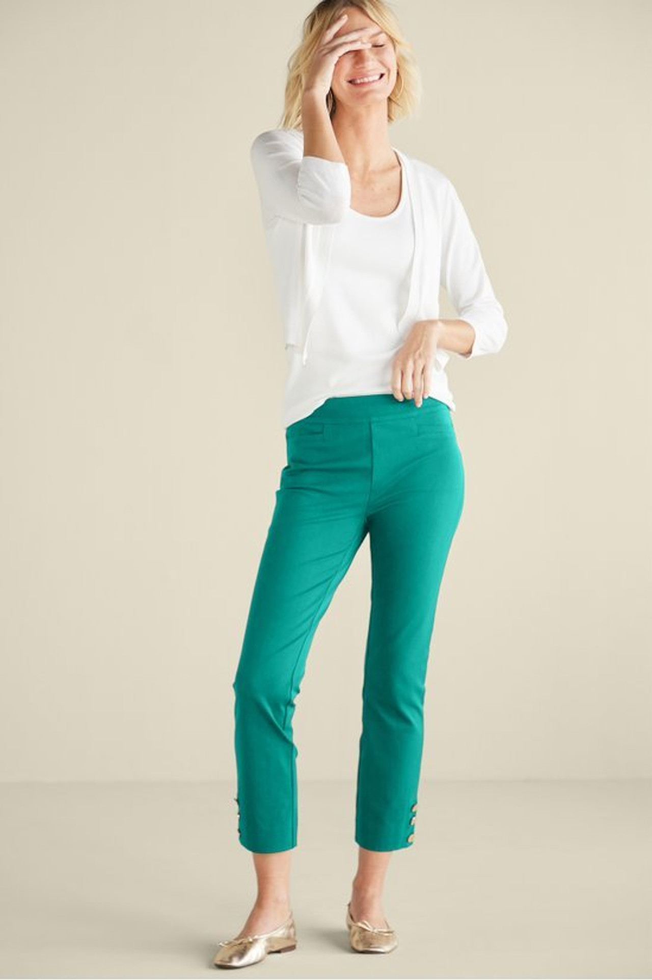 SoftEssential™ SUPERLA Slim Leg Crop Pants1194