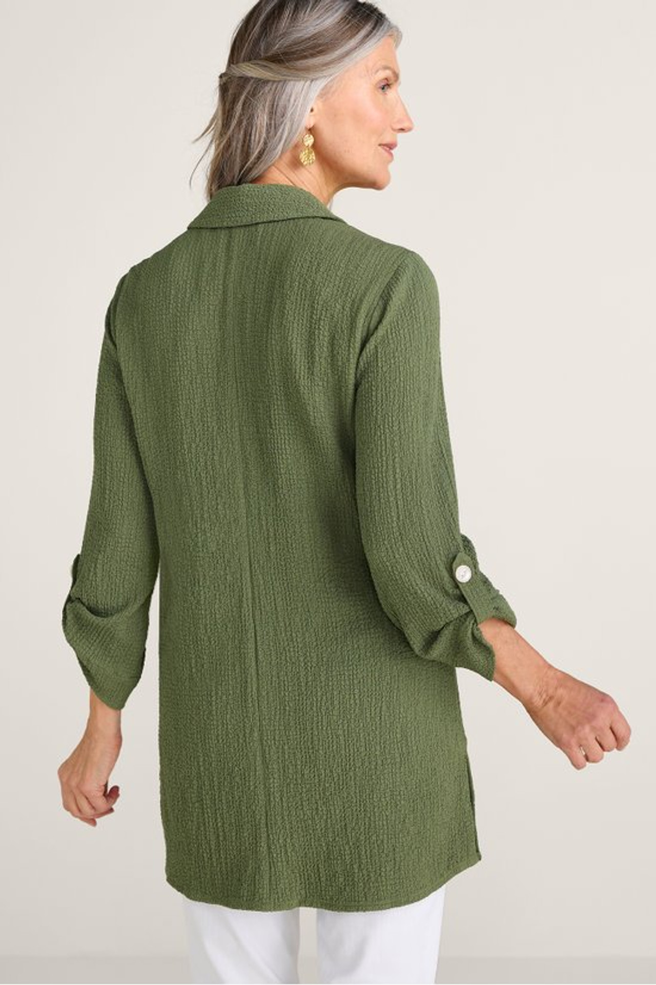 Padma Textured Button Tunic