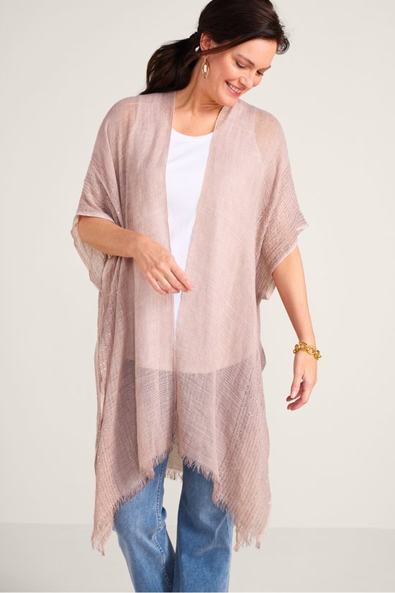 Astra Sequined Ruana