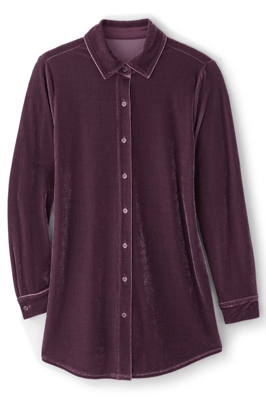 Velvet Boyfriend Tunic Shirt1479