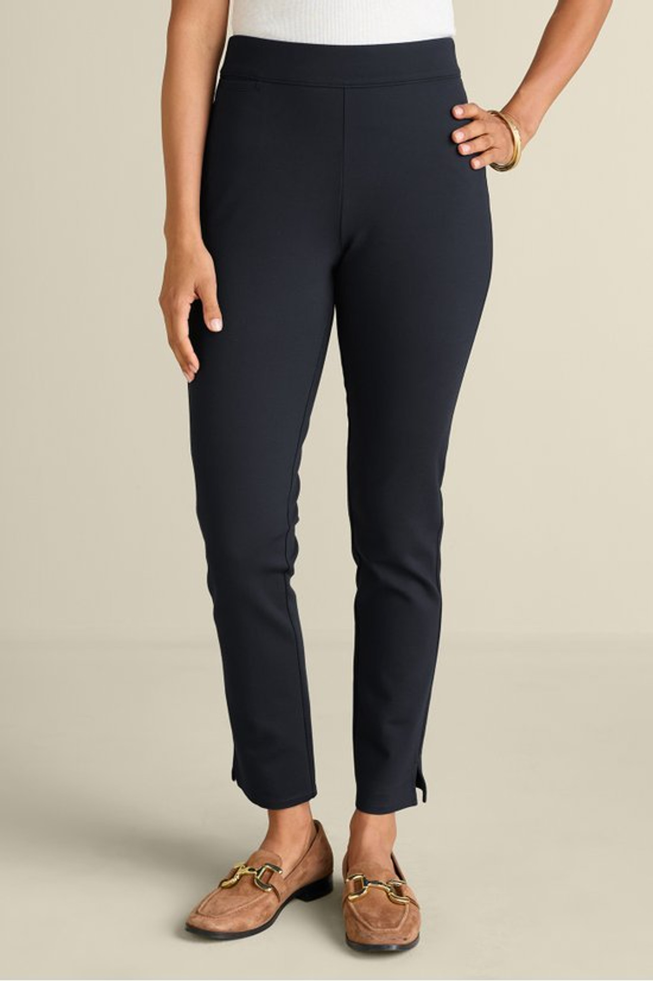 SoftEssential™ Ponte Slim Leg Pants1182