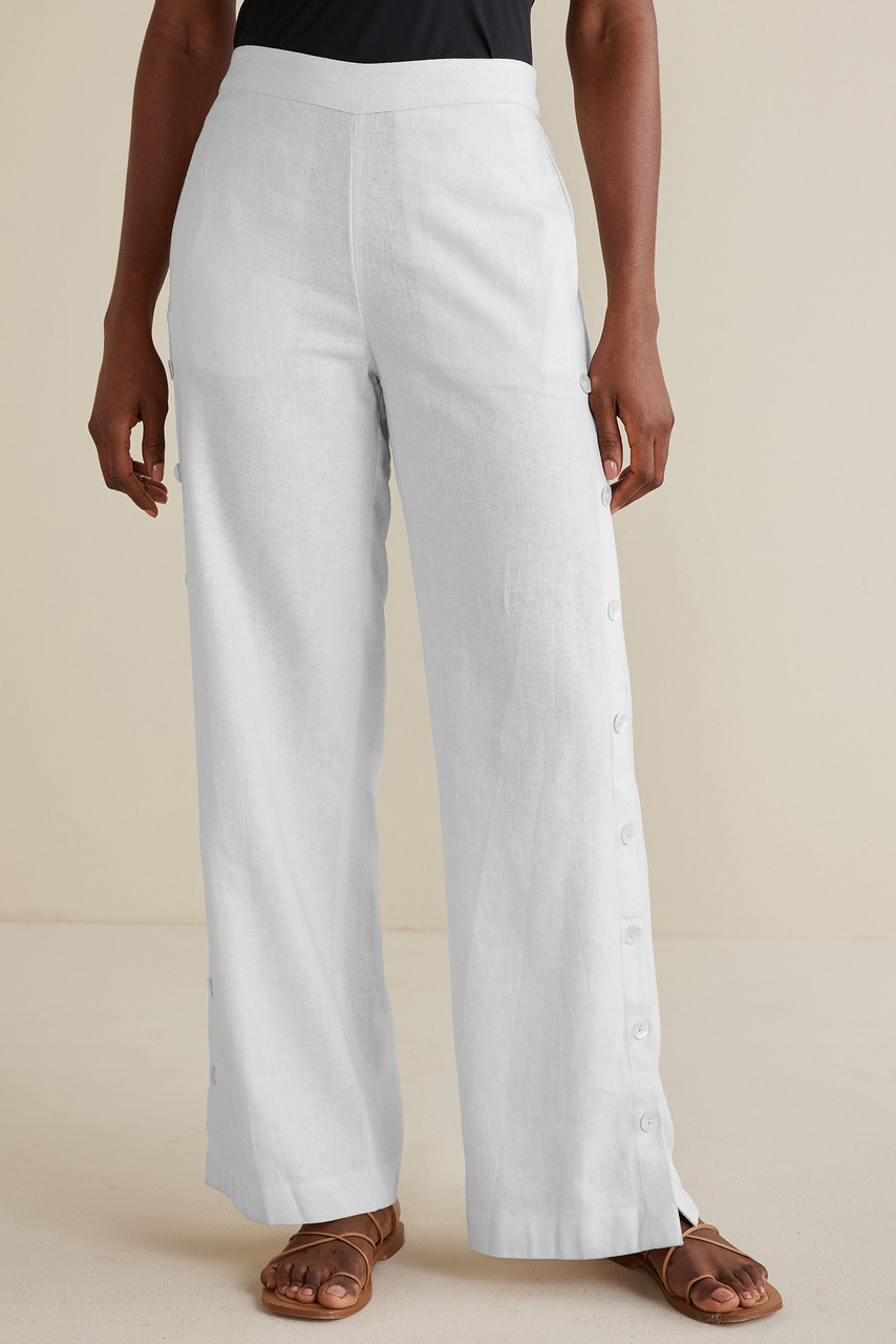 Sonoma Linen Blend Wide Leg Pants