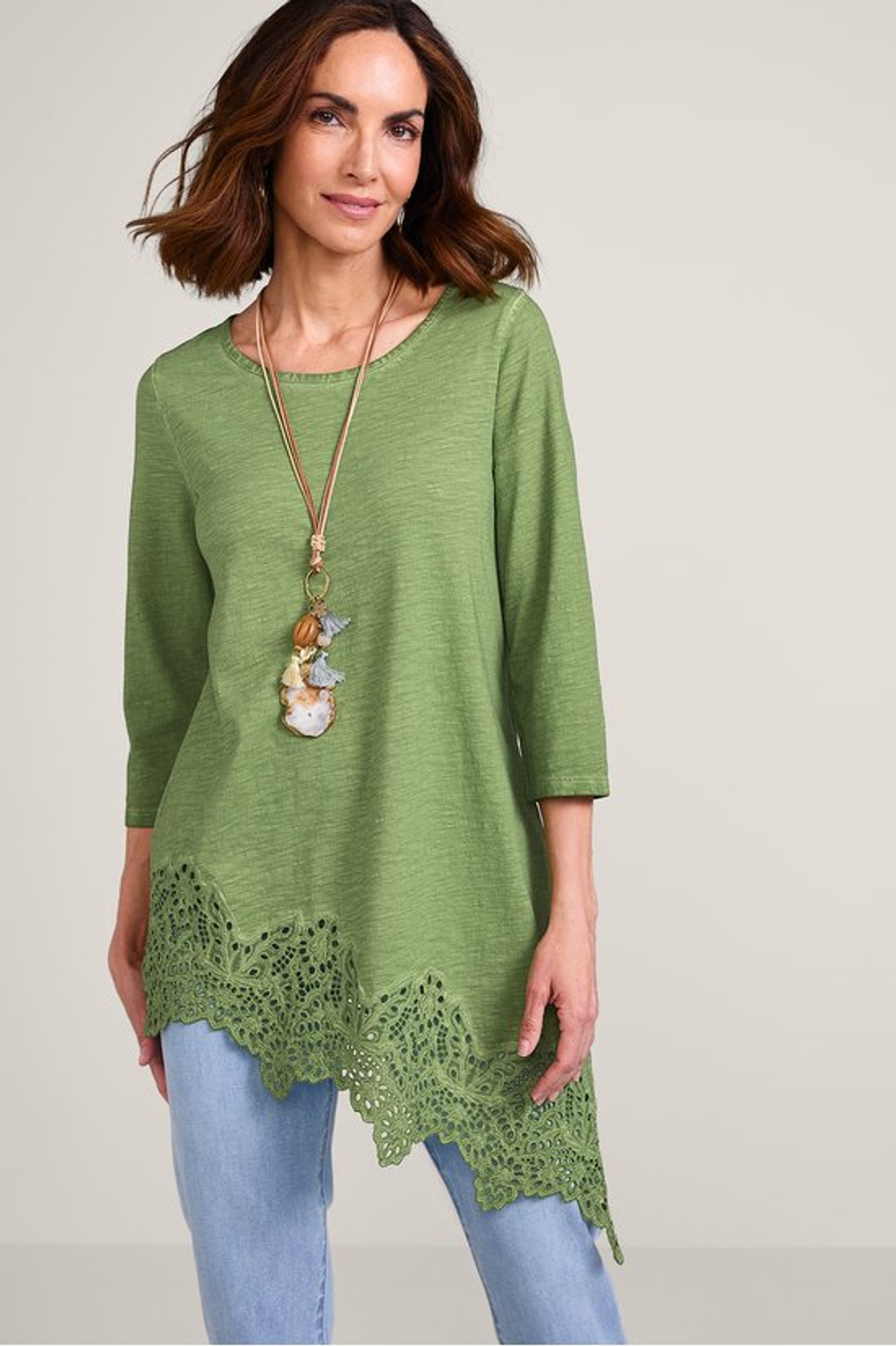 Ayesha Lace Trim Tunic