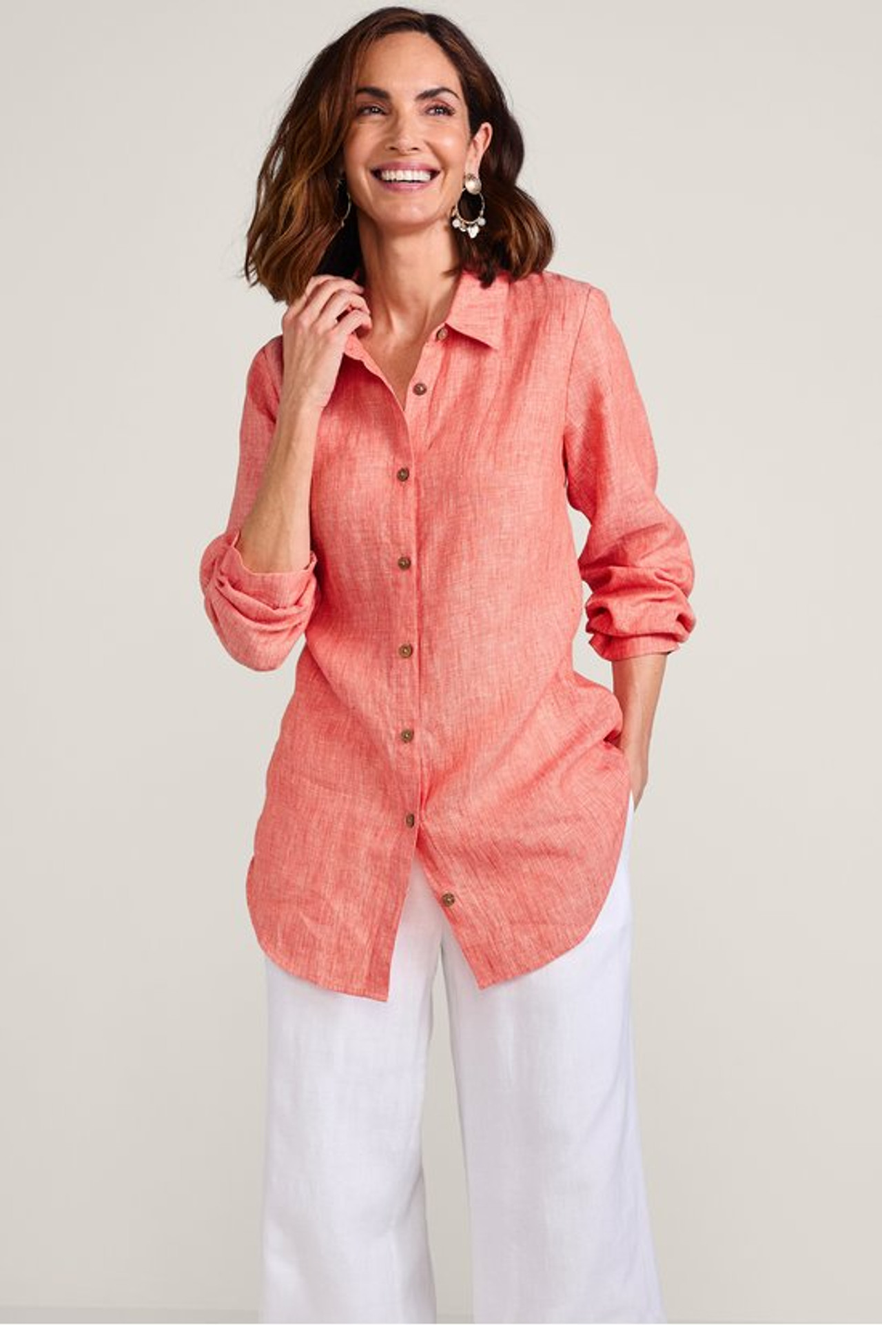 Outer Banks Linen Big Shirt