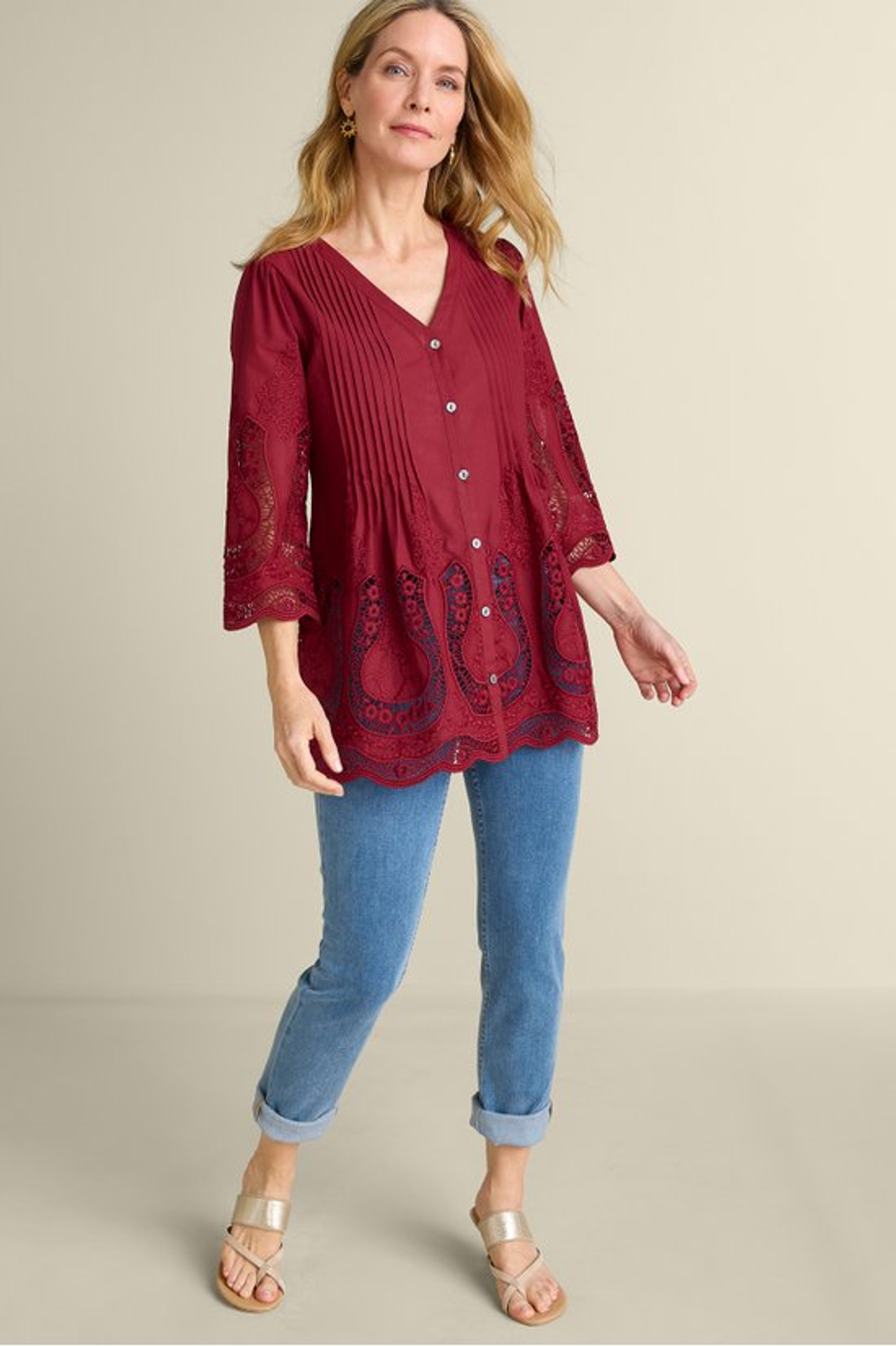 Trella Eyelet Top1203