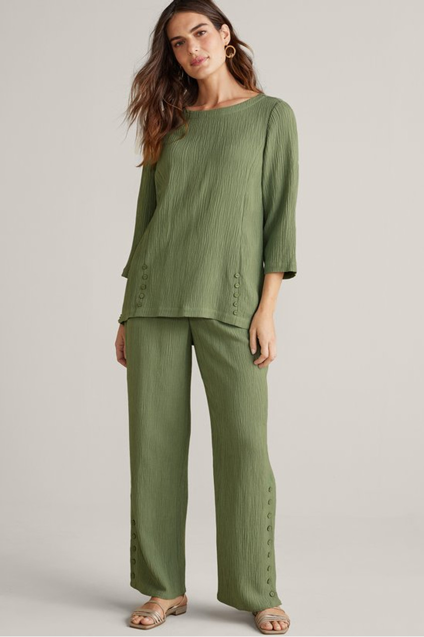 Oceo Gauze Wide-Leg Pants1474