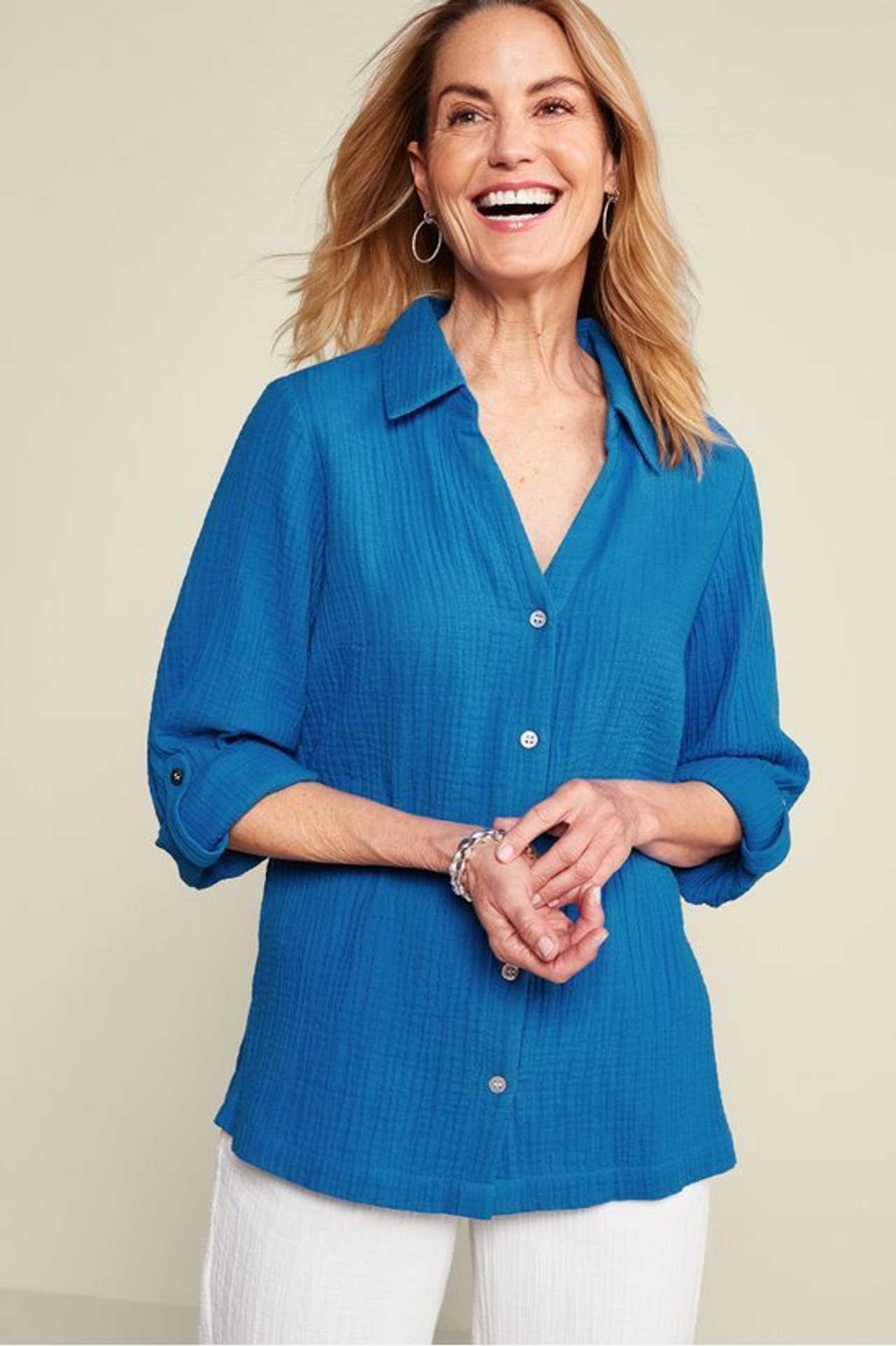 Addison Gauze Big Shirt