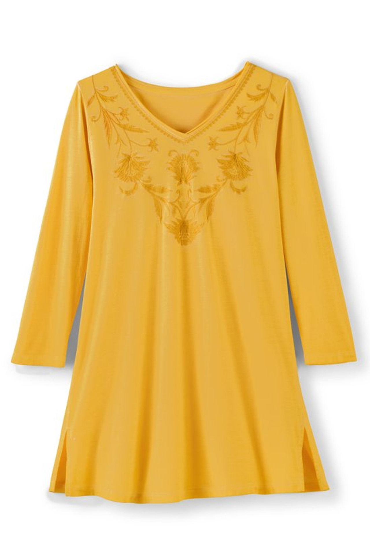 Orelia Embroidered Knit Tunic