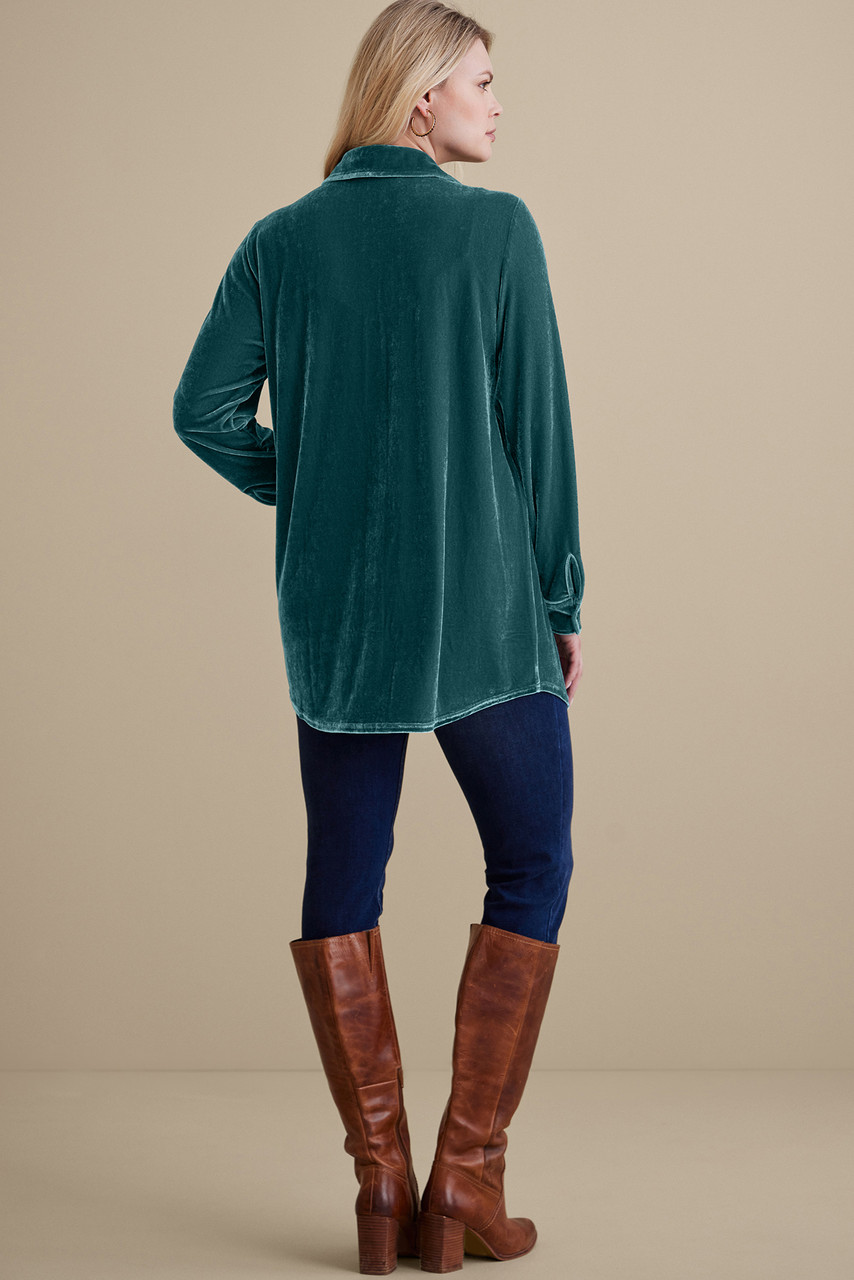 Velvet Boyfriend Tunic Shirt1479
