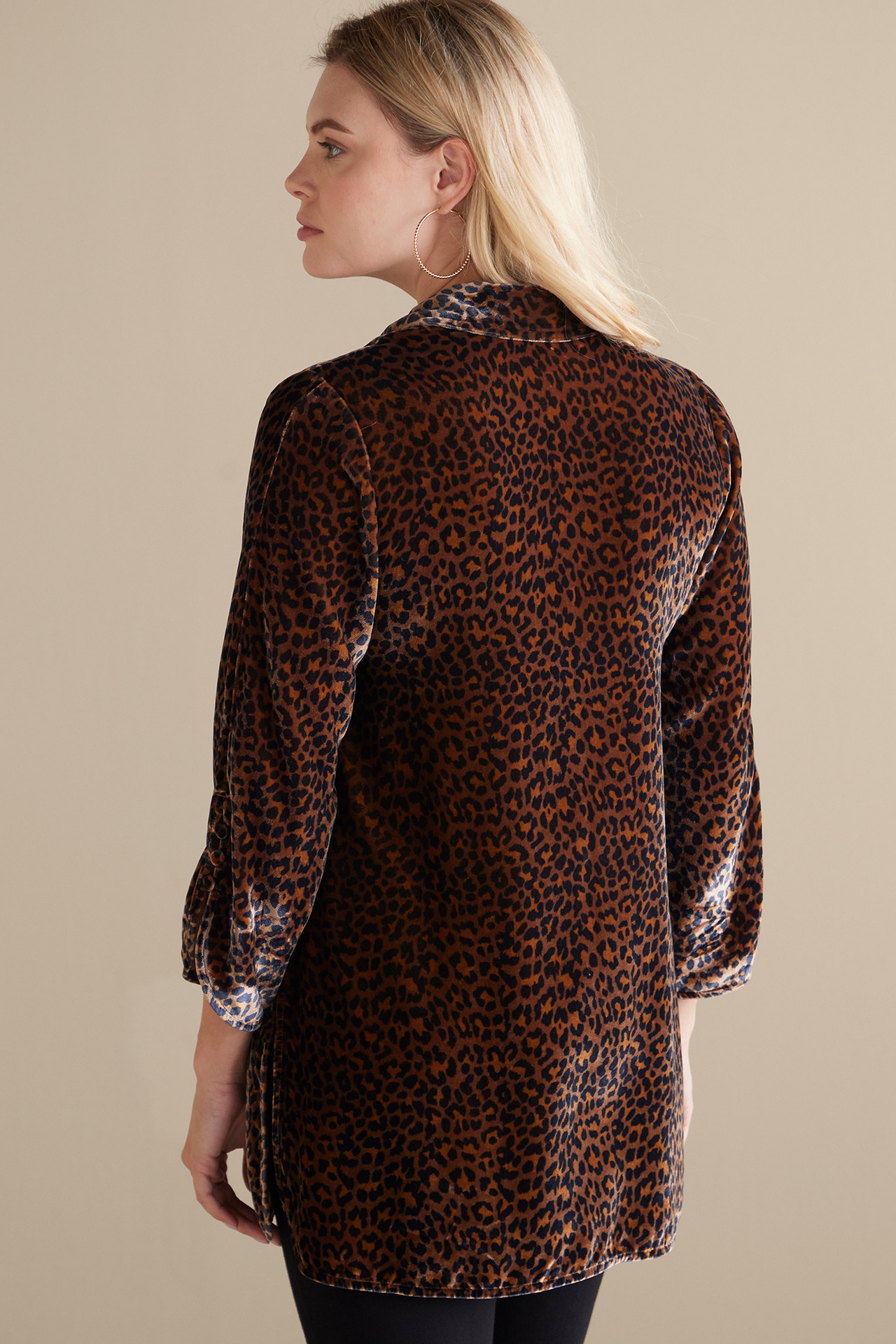 Icon Silk Velvet Poets Tunic Shirt