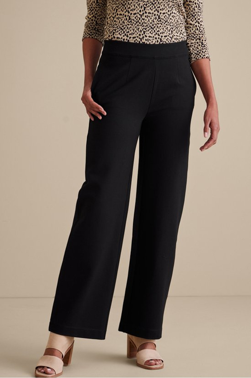 SoftEssential™ Ponte Wide Leg Pants