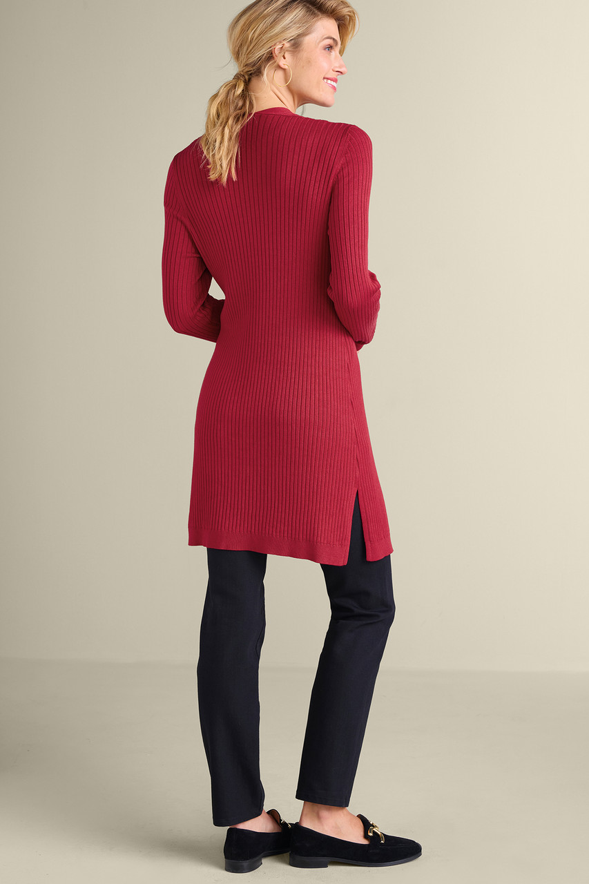 SoftEssential™ Ribbed Long Cardi1483