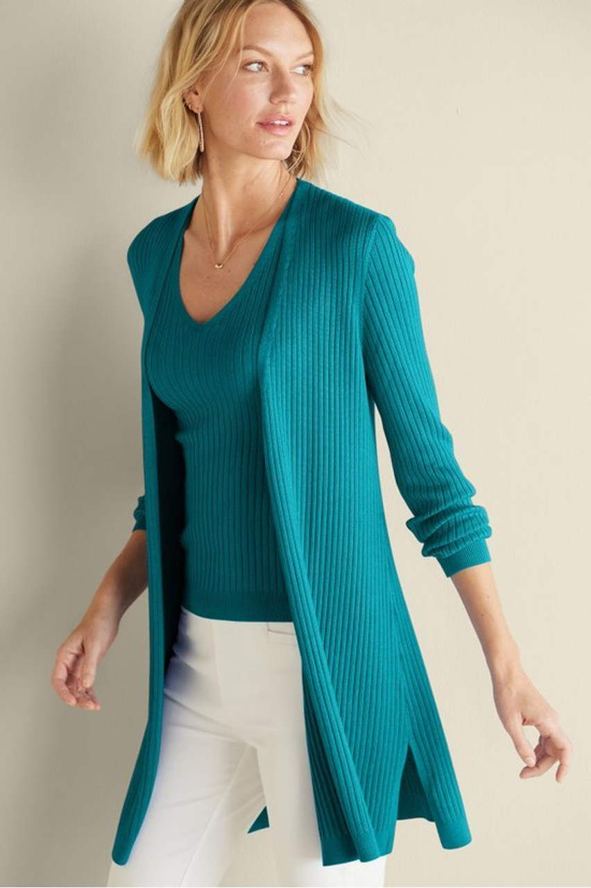 SoftEssential™ Ribbed Long Cardi1483