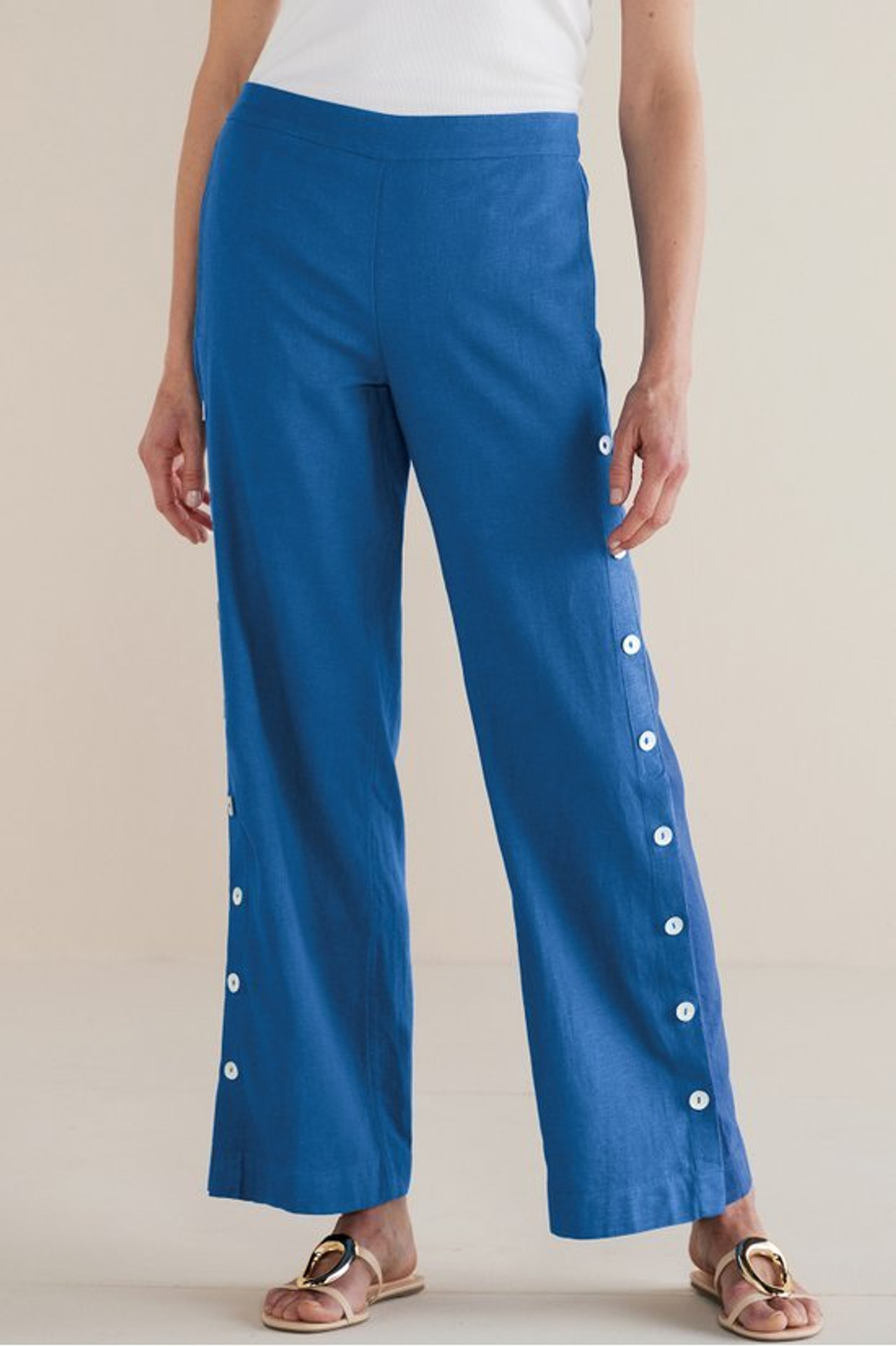 Sonoma Linen Blend Wide Leg Pants