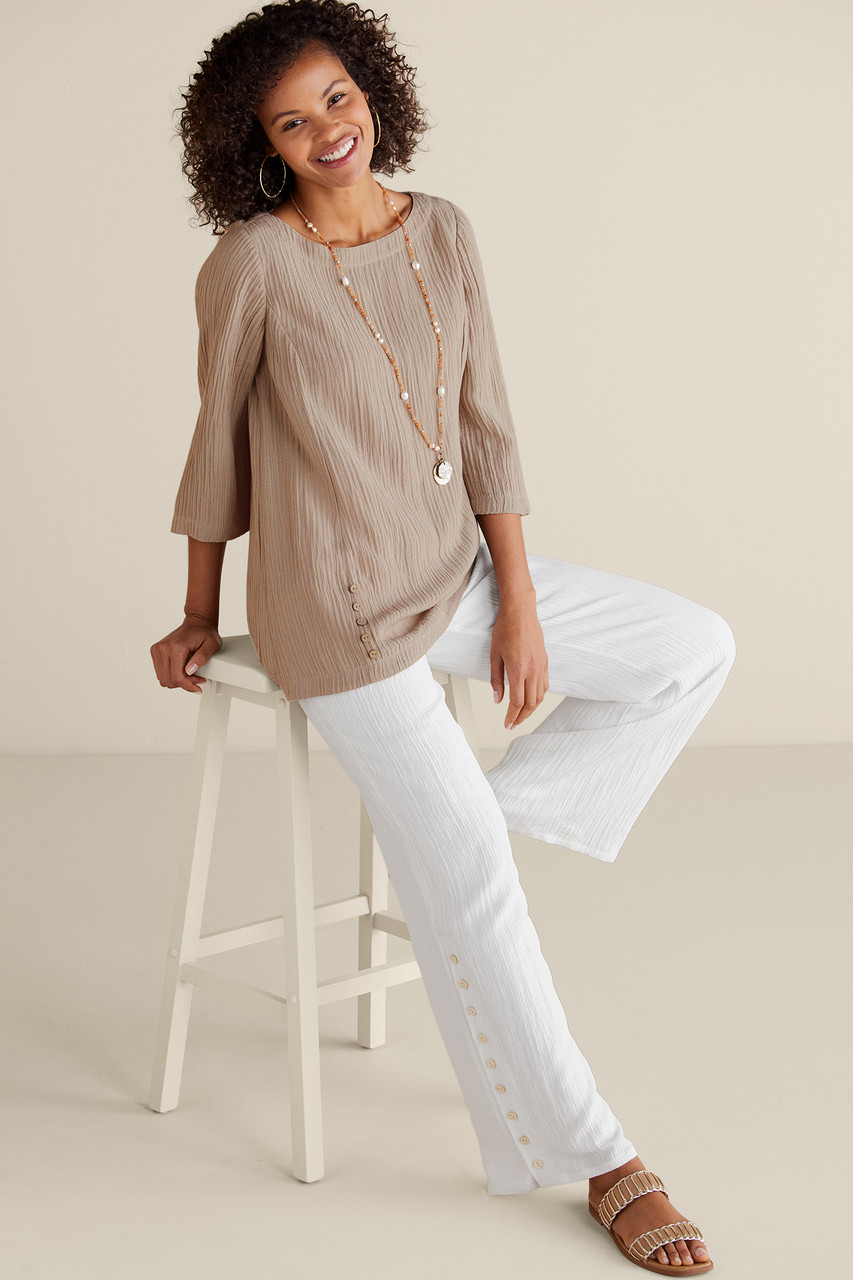 Oceo Gauze Wide-Leg Pants1474