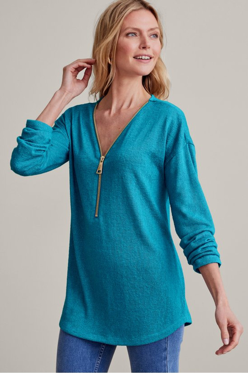 Valentina Zip Sweater   2216