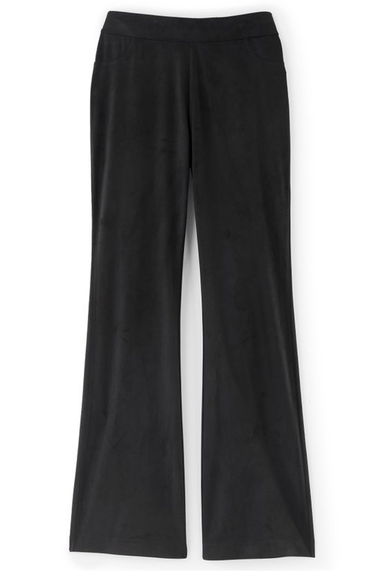 Faux Suede Bootcut Pants   2226